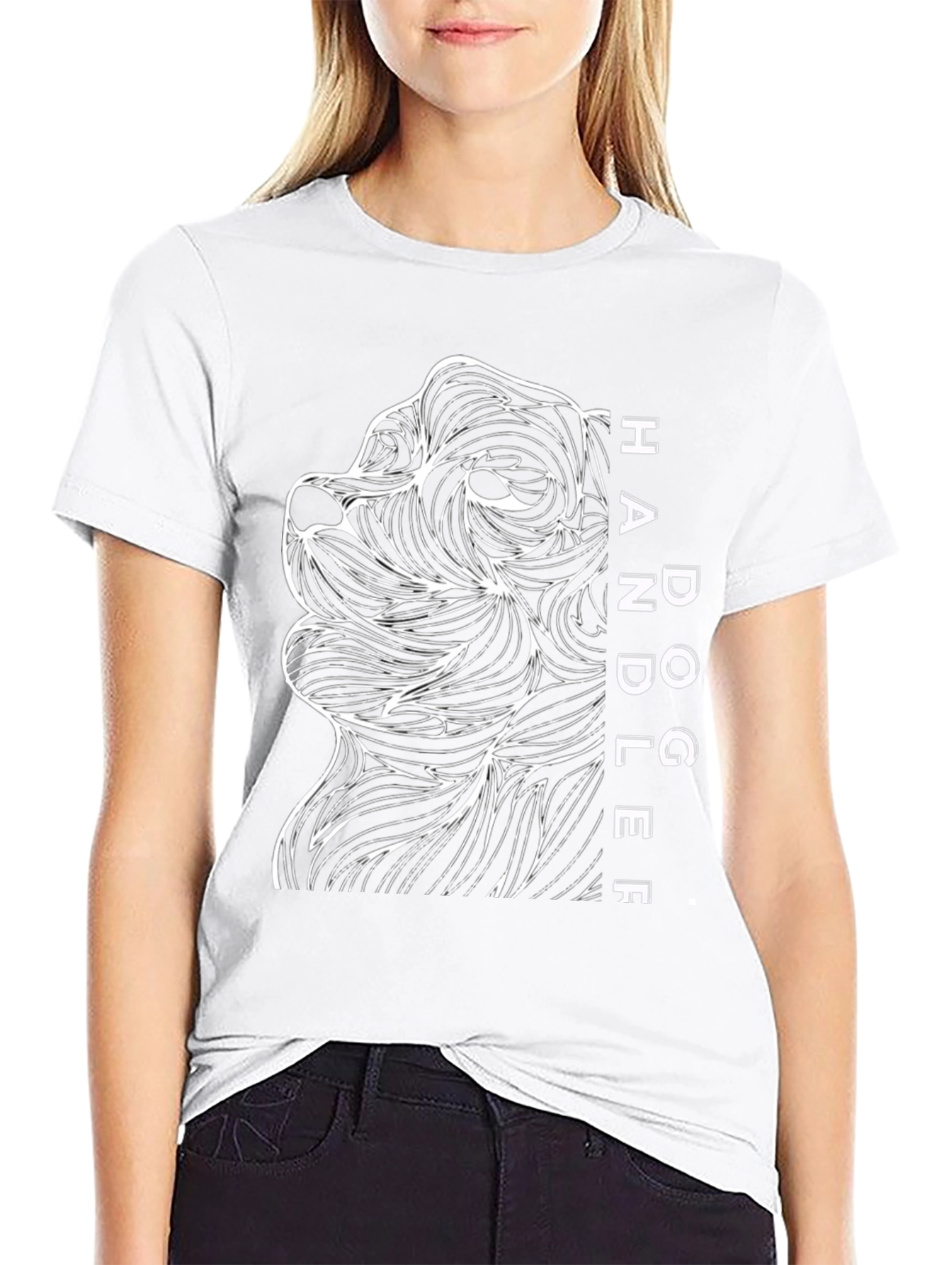Dog Handler Graphic T-Shirt - Black