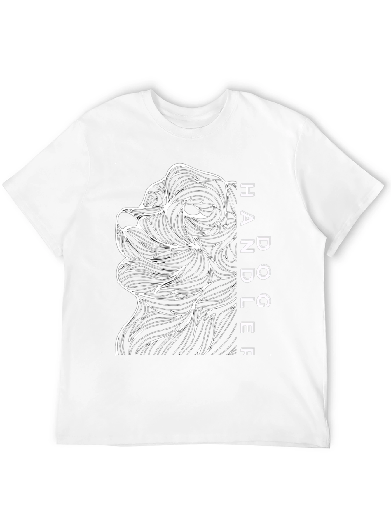 Dog Handler Graphic T-Shirt - Black