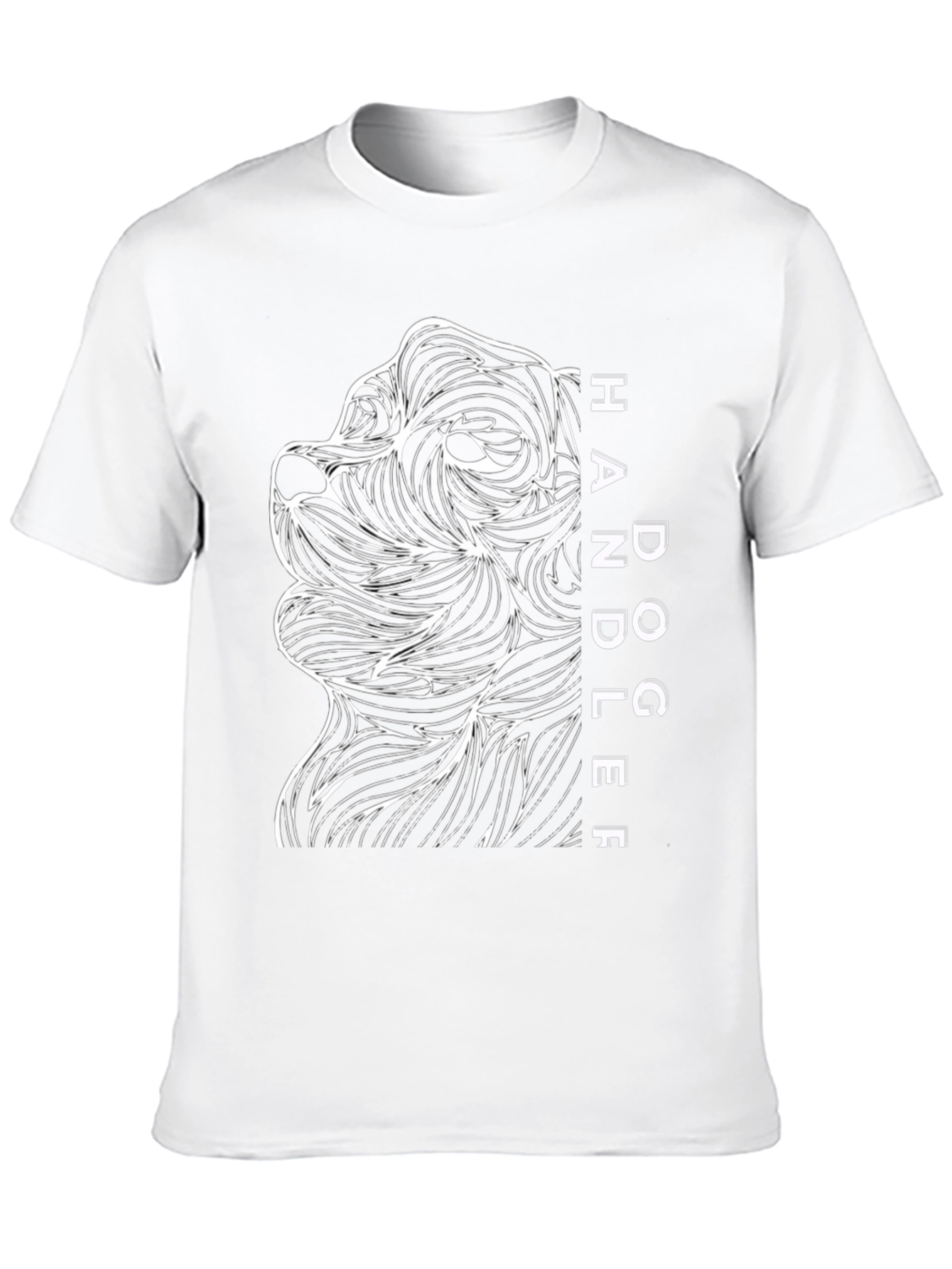 Dog Handler Graphic T-Shirt - Black