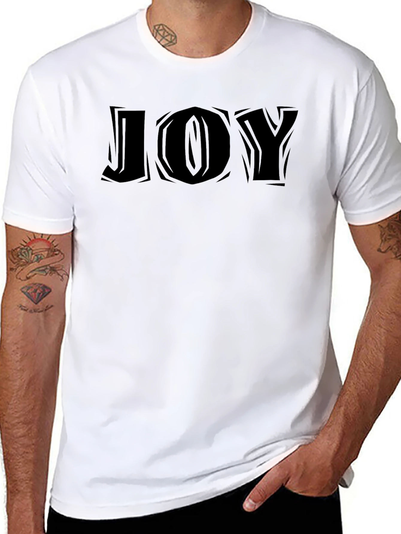 Mens JOY Graphic Print T-Shirt - Casual Comfort