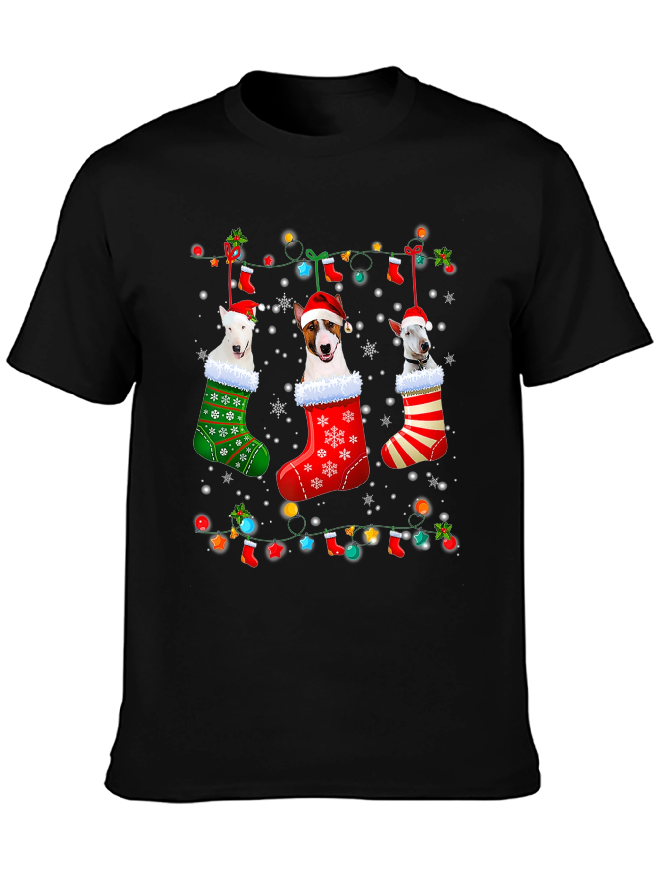 Christmas Dog Stocking T-Shirt