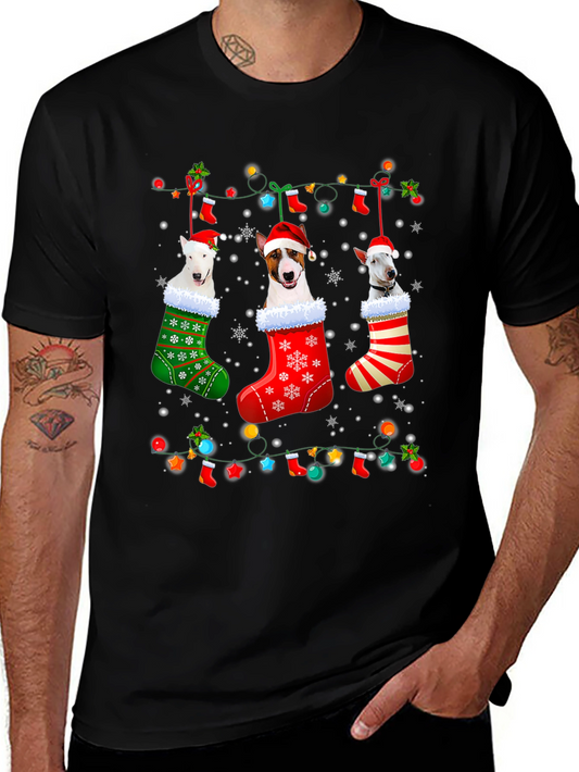 Christmas Dog Stocking T-Shirt