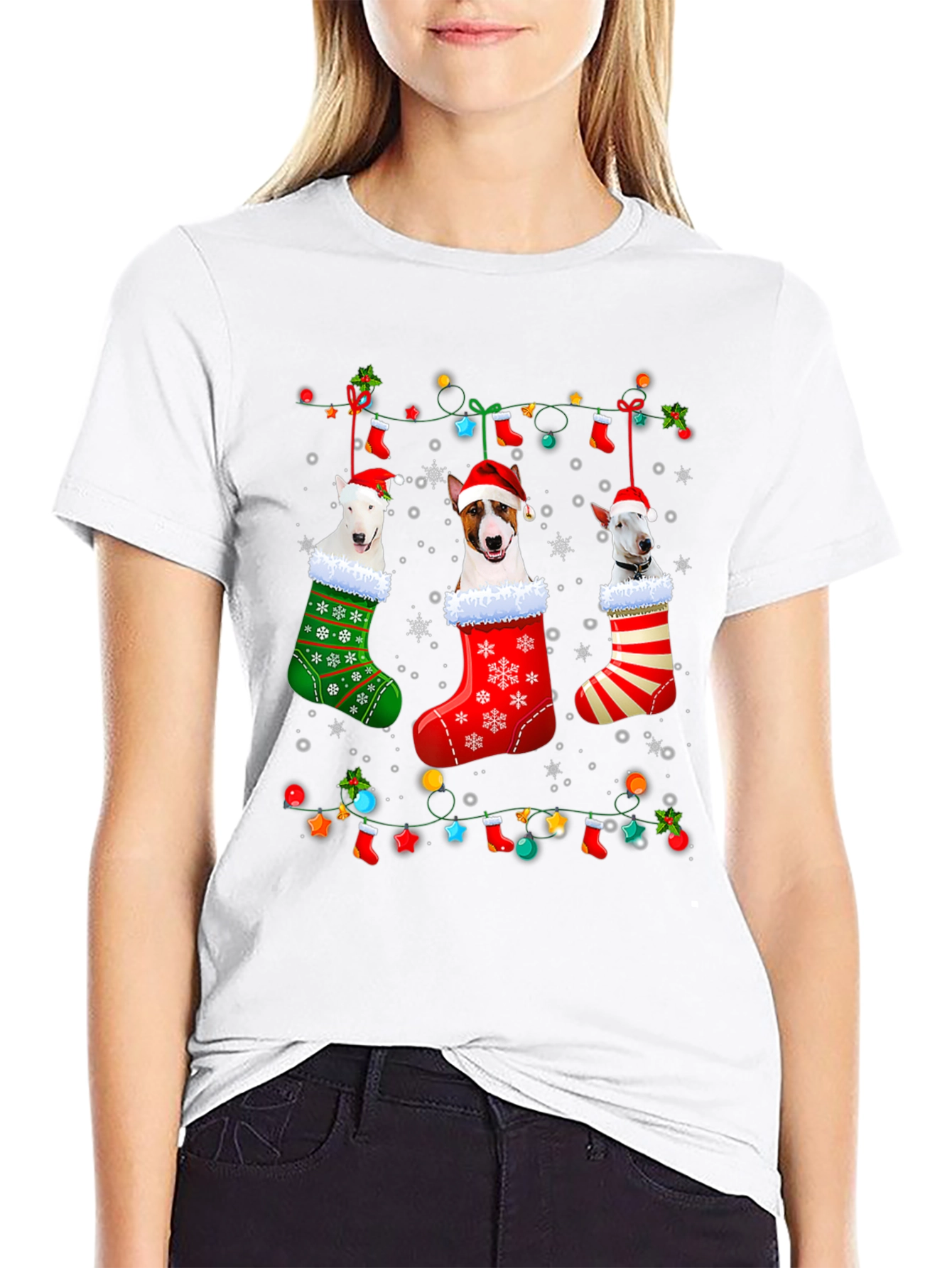 Christmas Dog Stocking T-Shirt