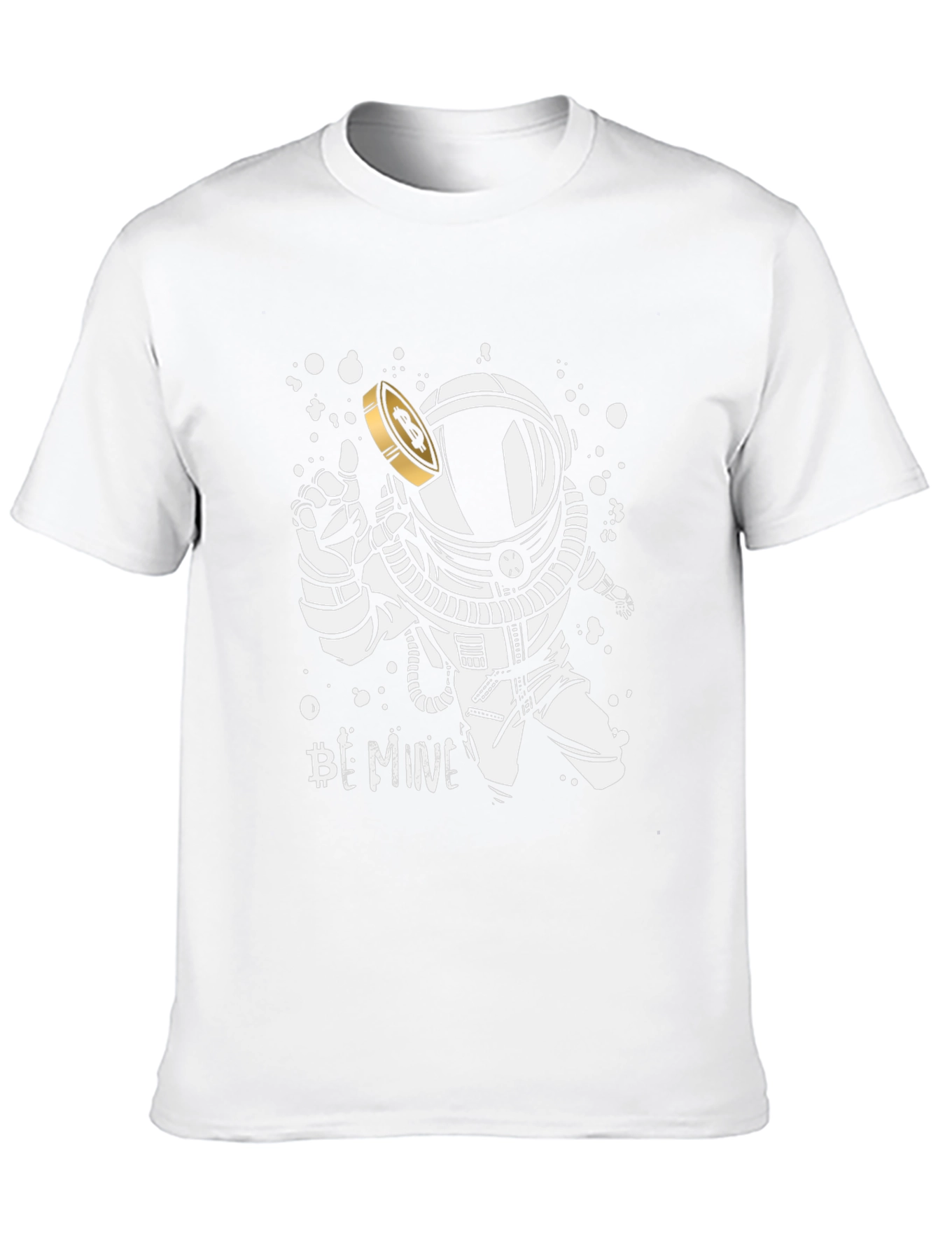 Astronaut Crypto T-Shirt - Be Mine Design