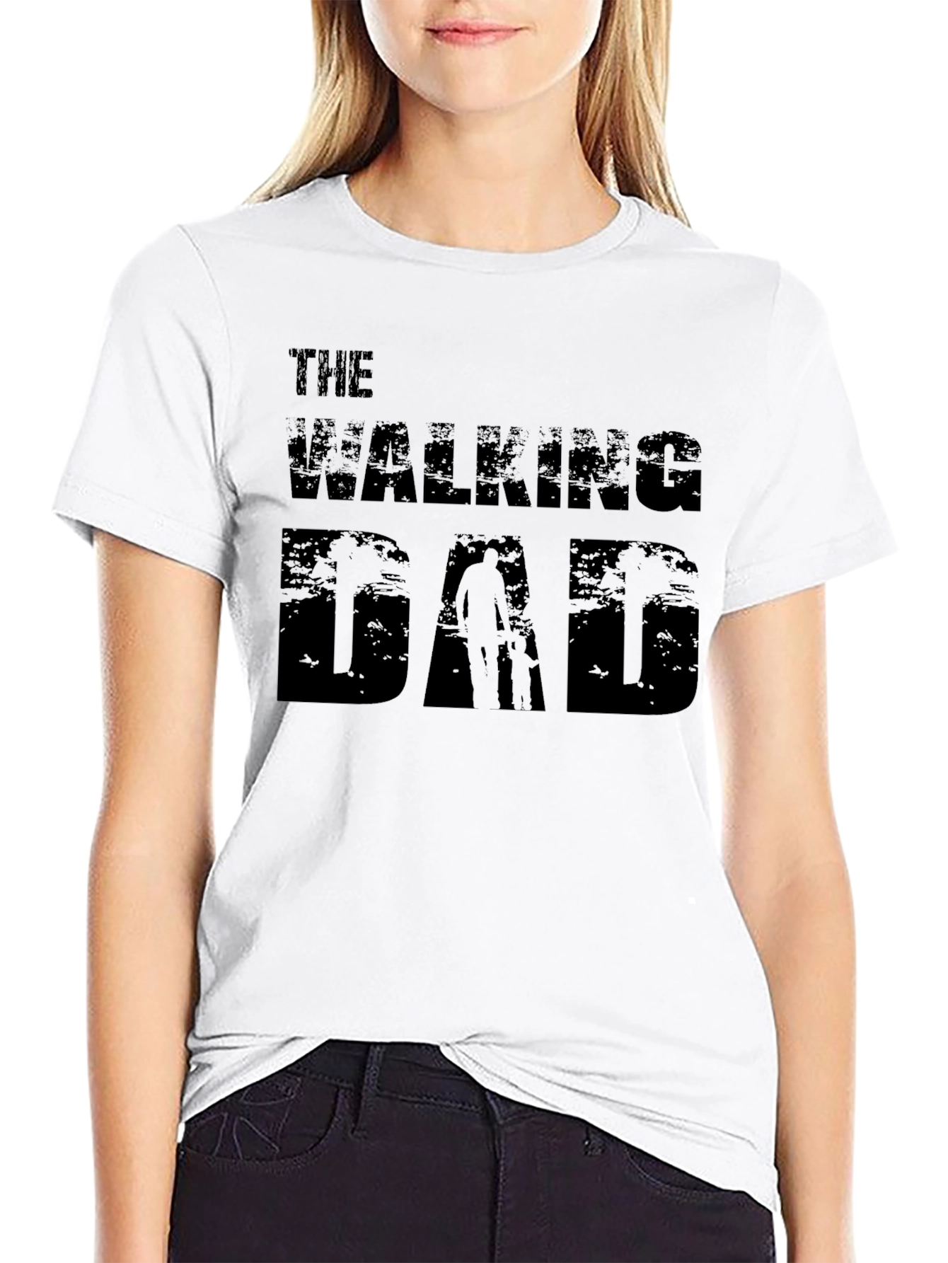 The Walking Dad Graphic T-Shirt - Black Tee