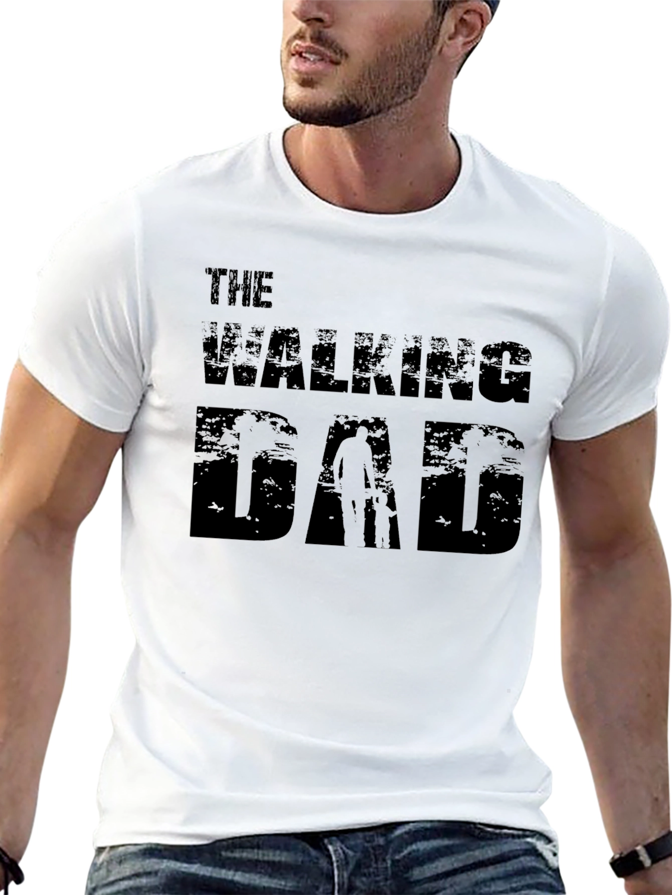The Walking Dad Graphic T-Shirt - Black Tee