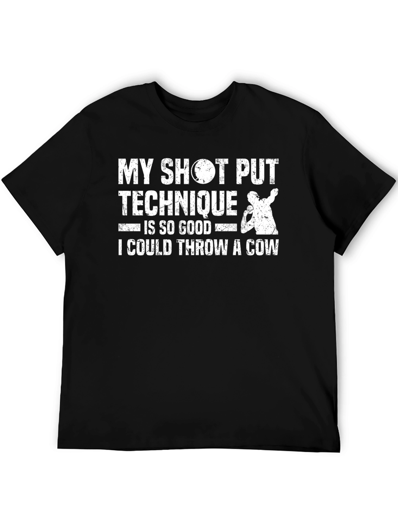 Shot Put Technique T-Shirt Throw a Cow