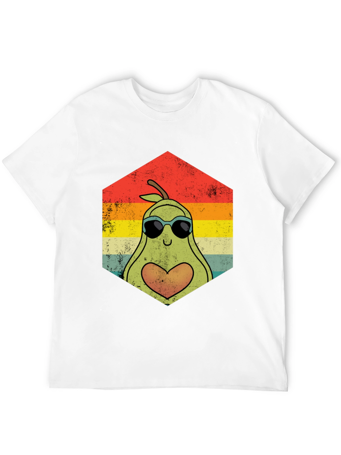 Avocado Love Graphic Tee - Retro Style