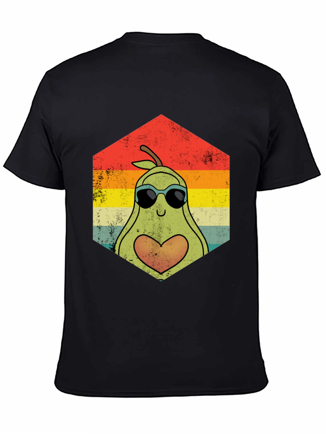 Avocado Love Graphic Tee - Retro Style