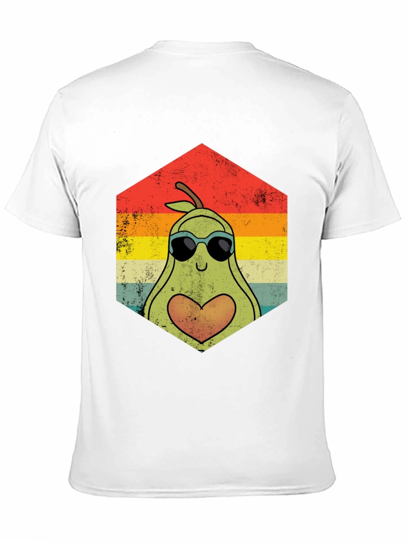 Avocado Love Graphic Tee - Retro Style
