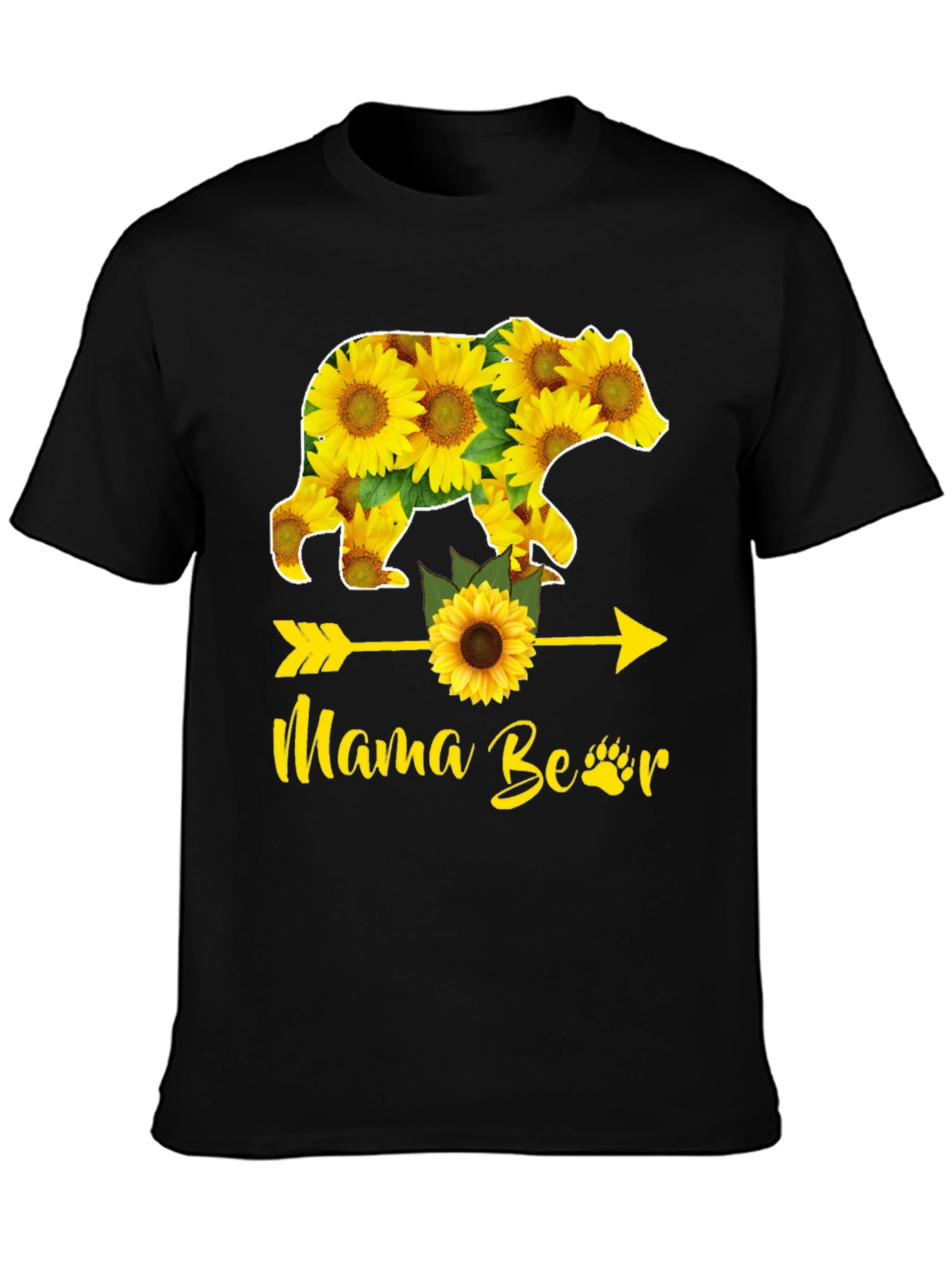 Mama Bear Sunflower Graphic Tee - Unisex