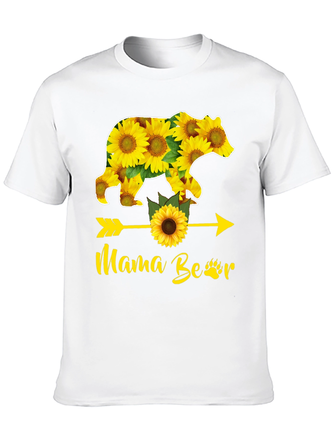 Mama Bear Sunflower Graphic Tee - Unisex