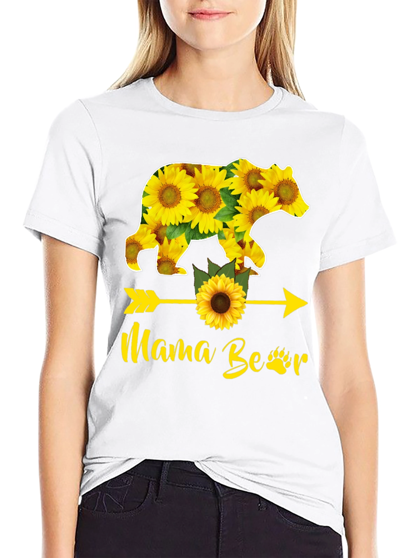 Mama Bear Sunflower Graphic Tee - Unisex