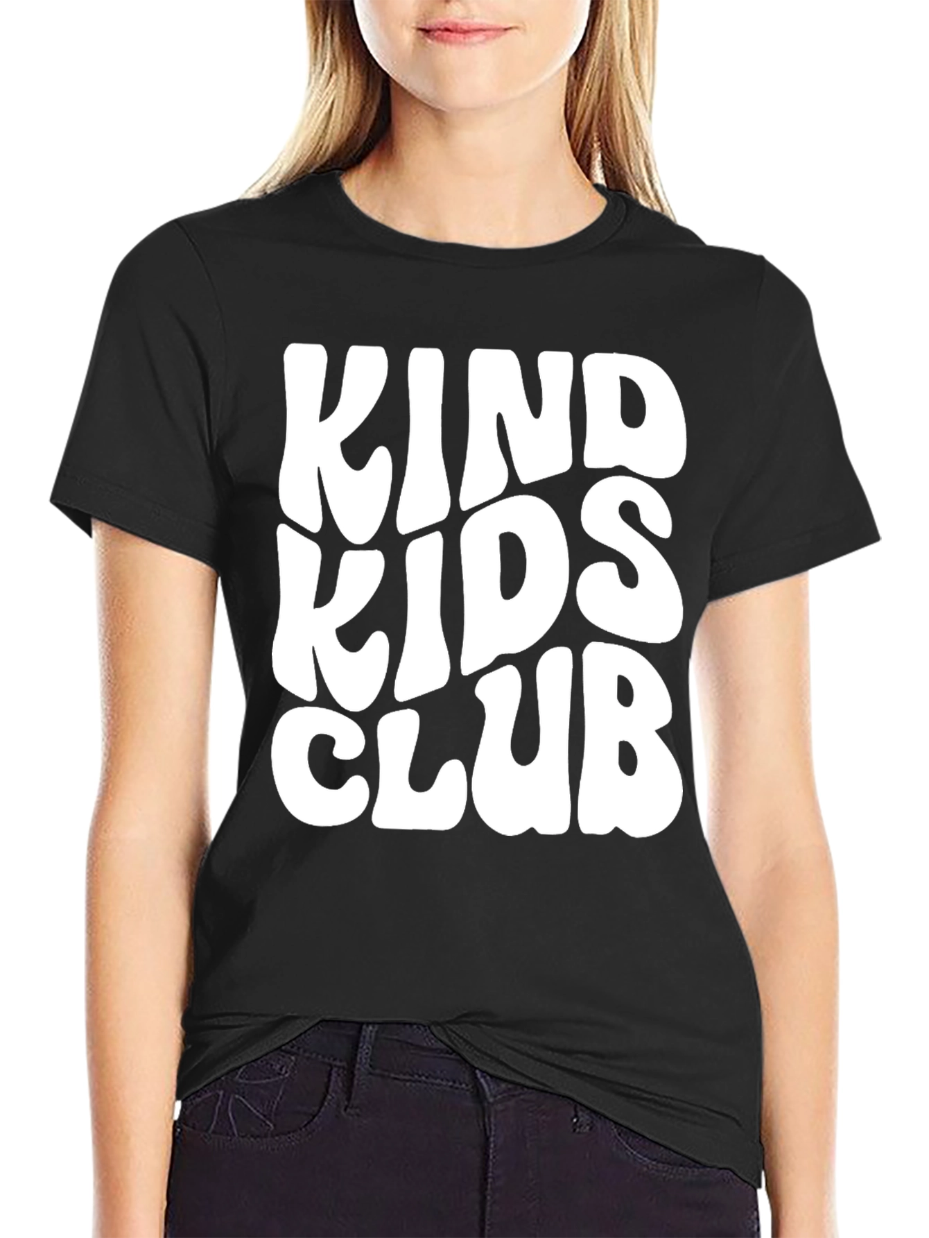 Kind Kids Club Black Graphic T-Shirt