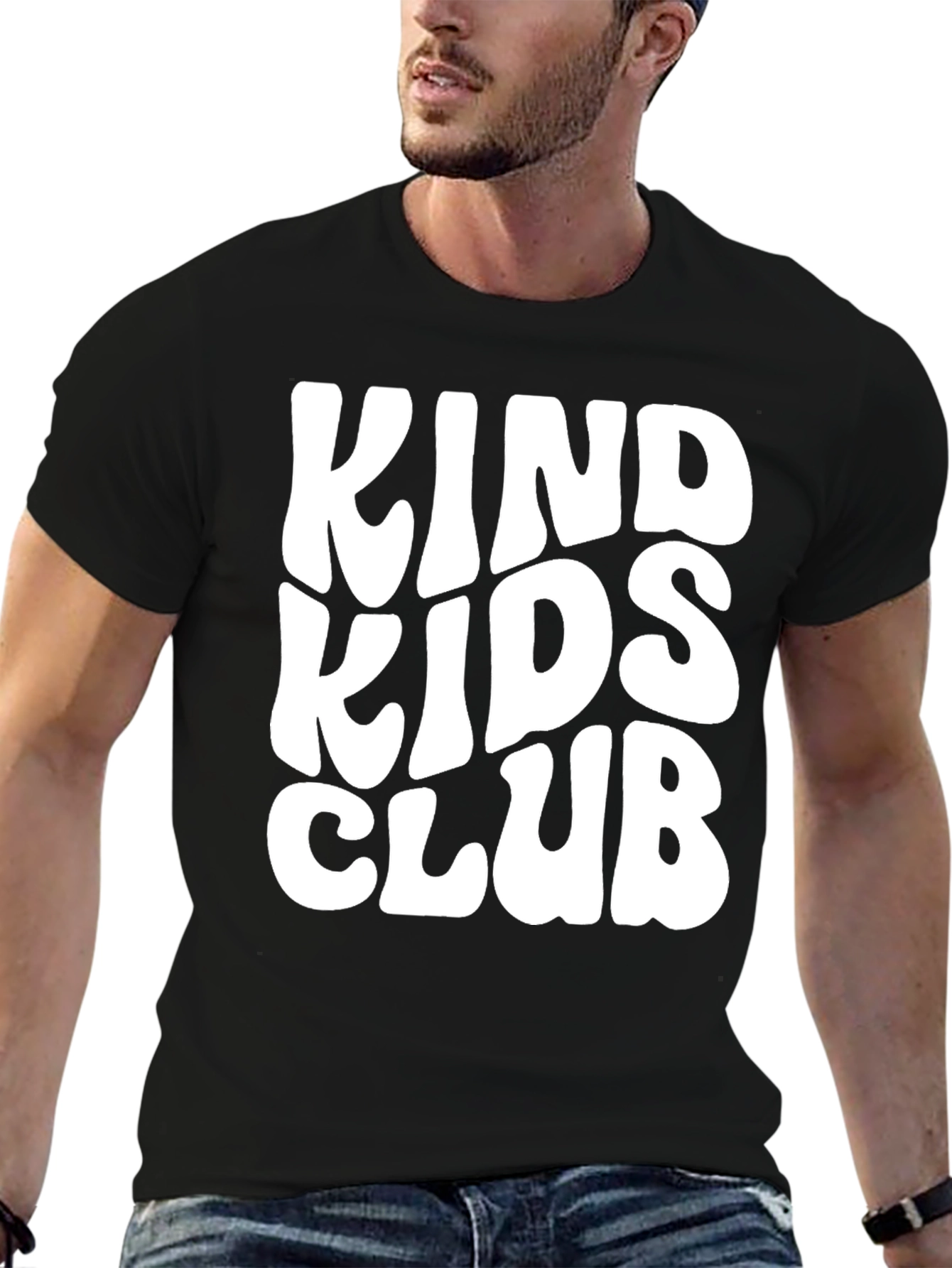 Kind Kids Club Black Graphic T-Shirt