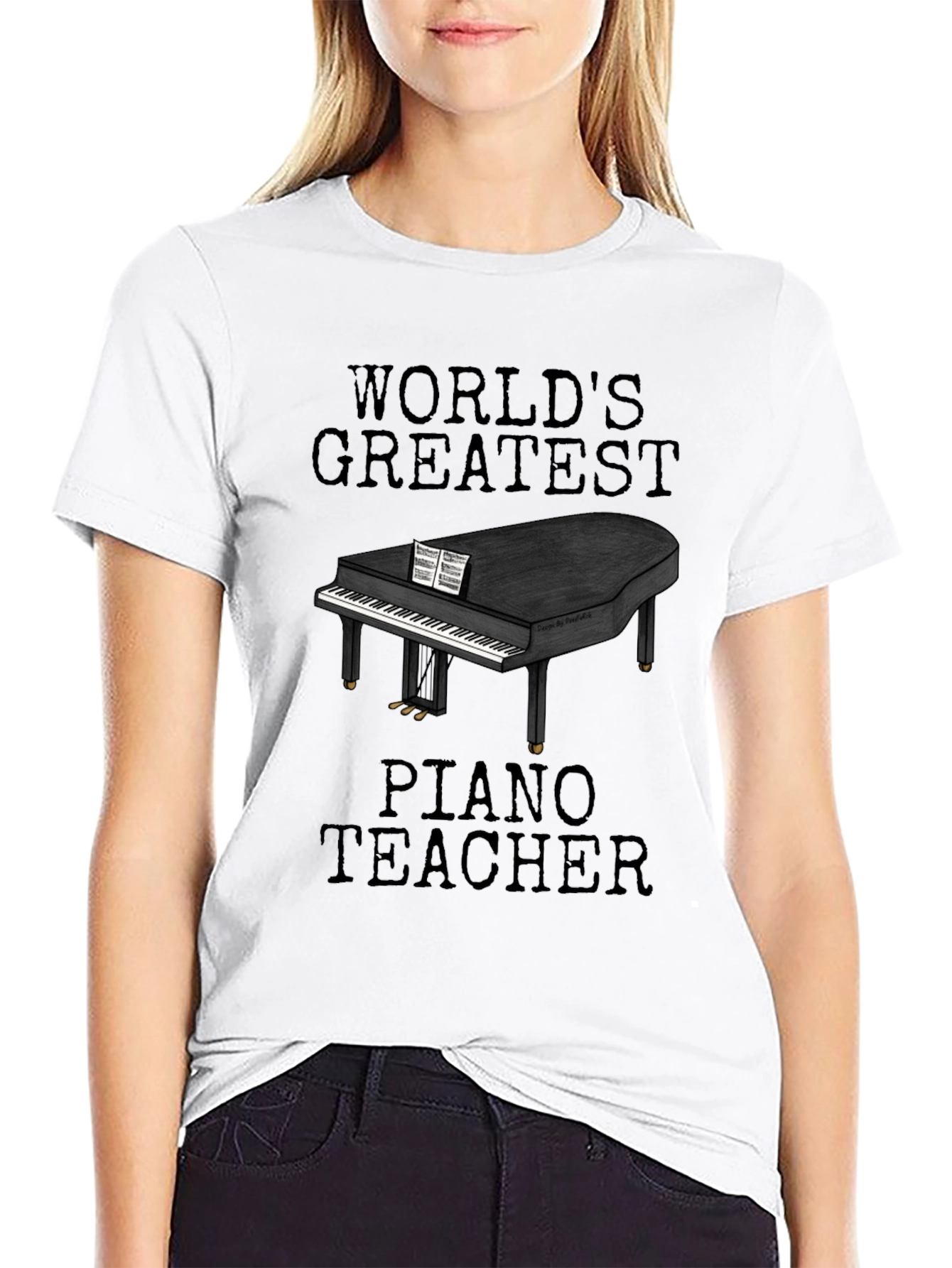 Worlds Greatest Piano Teacher Graphic Tee