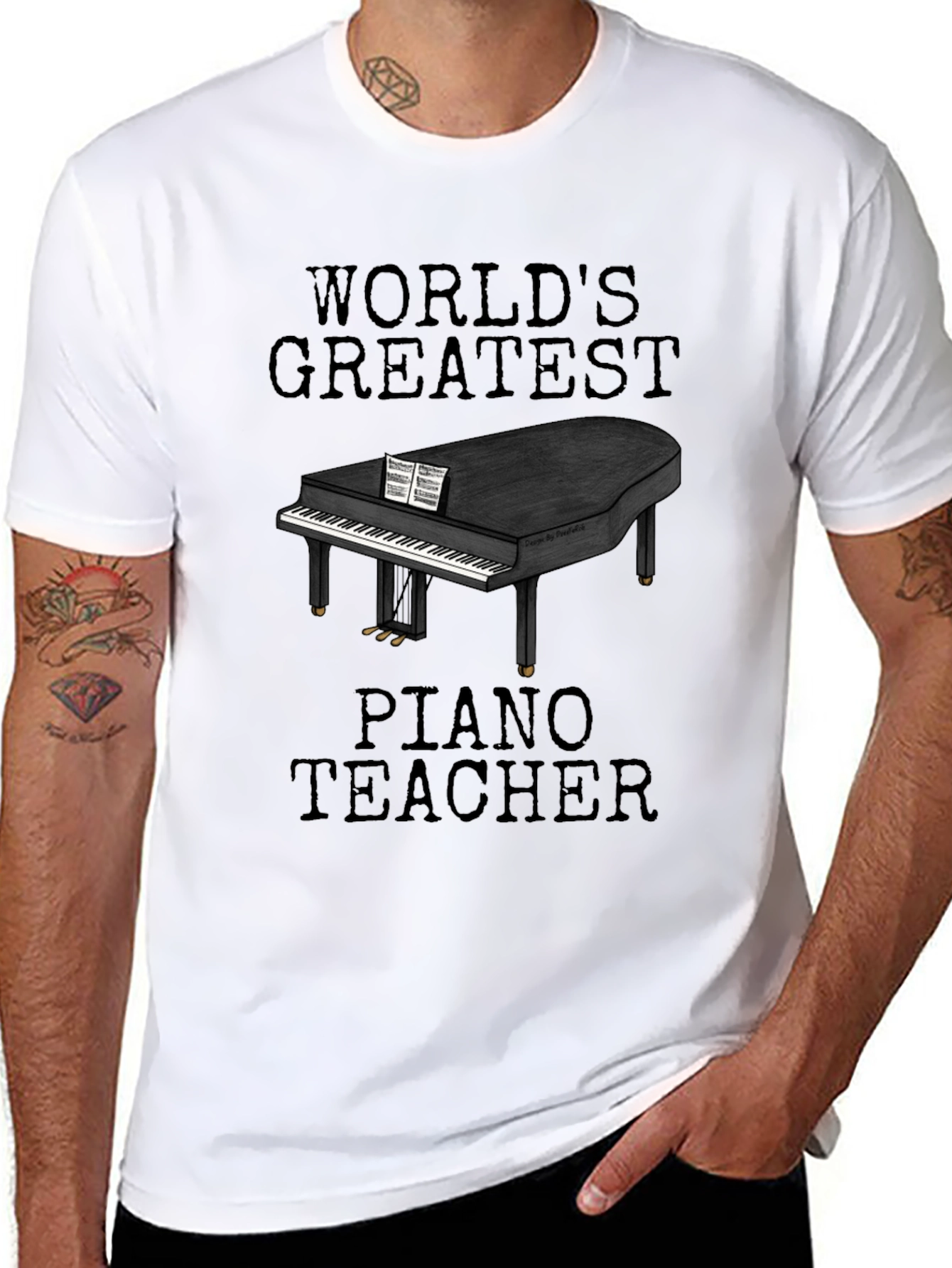 Worlds Greatest Piano Teacher Graphic Tee