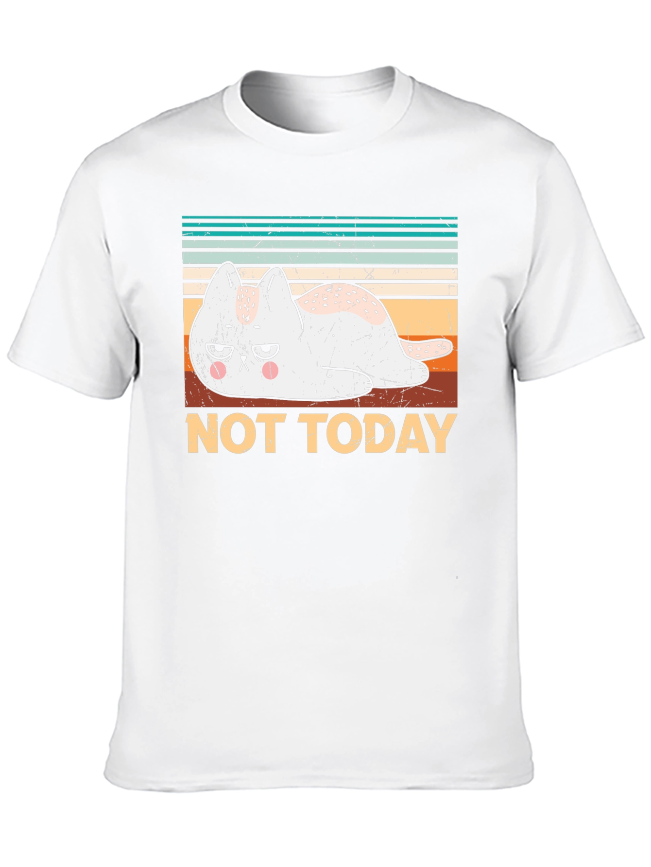 Not Today Cat Graphic T-Shirt