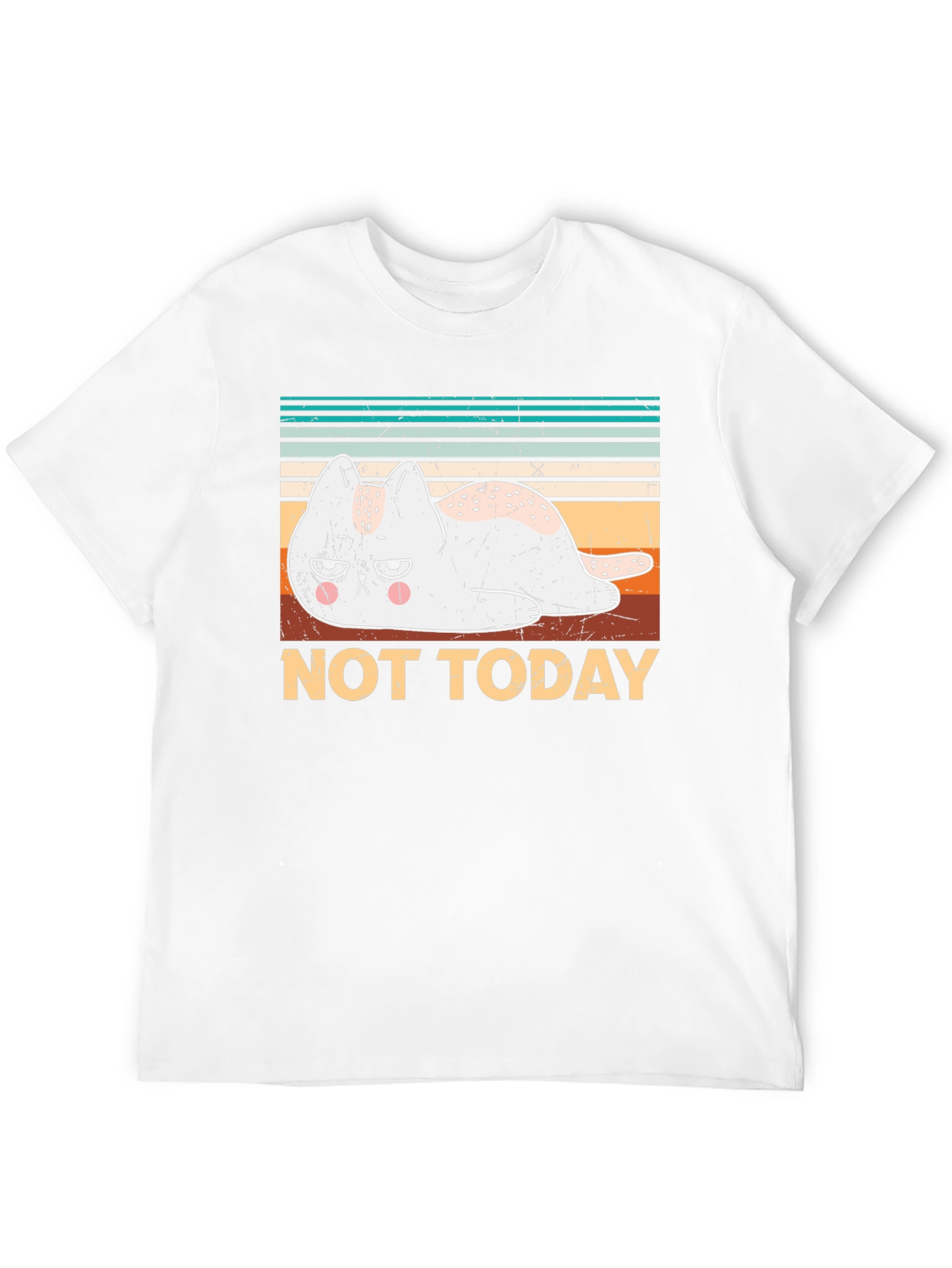 Not Today Cat Graphic T-Shirt