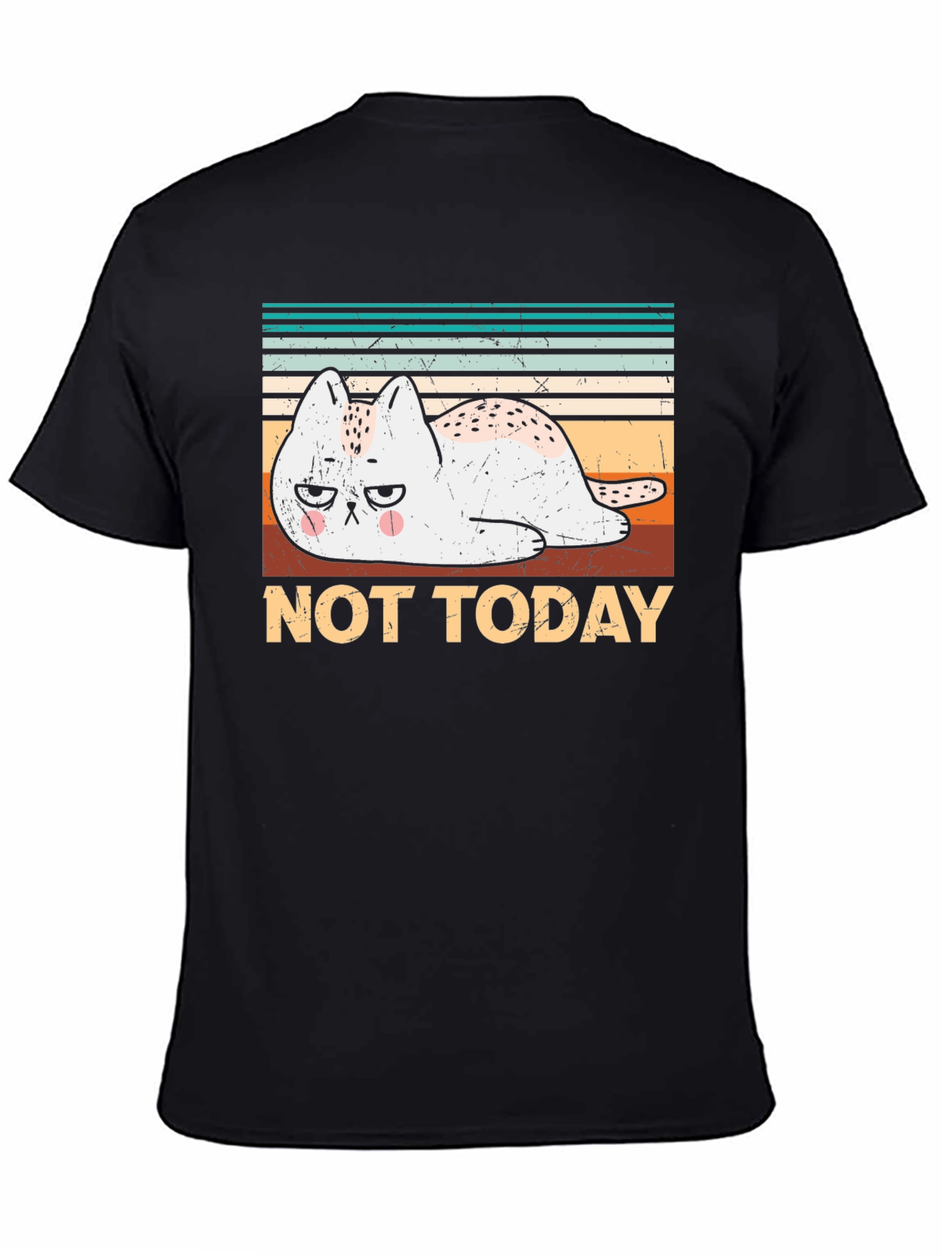Not Today Cat Graphic T-Shirt