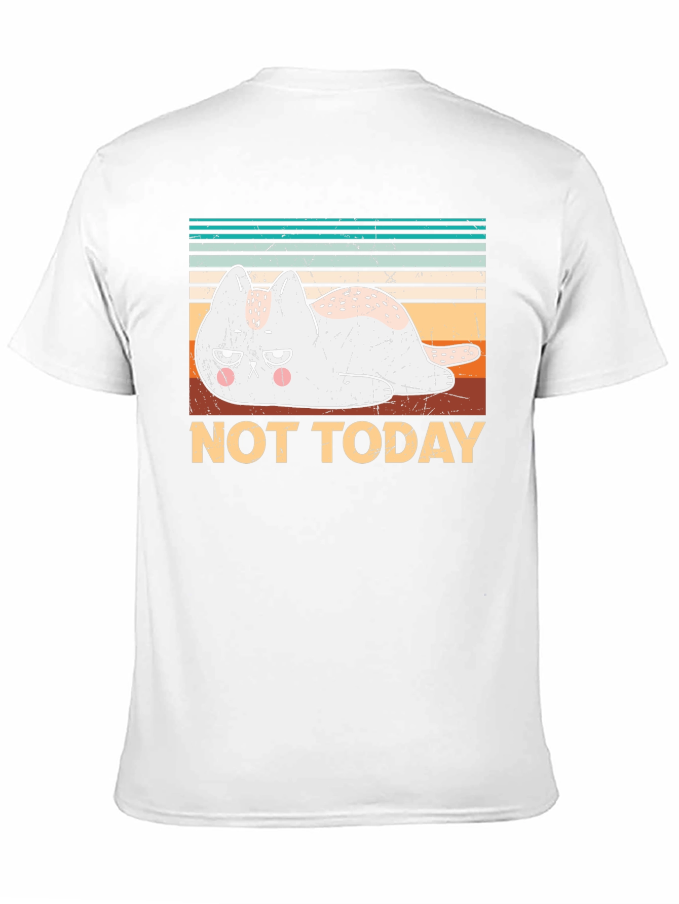 Not Today Cat Graphic T-Shirt