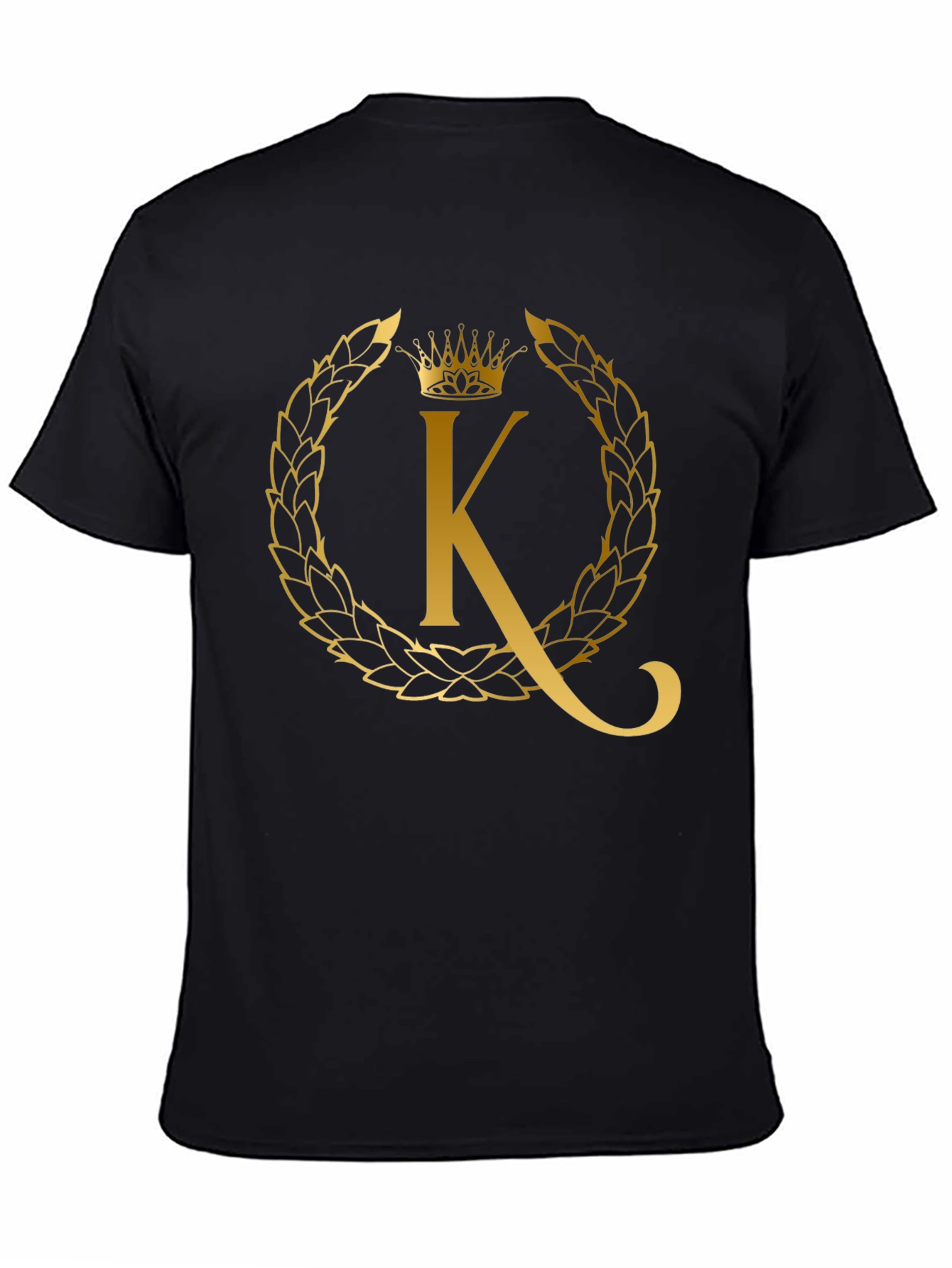 Golden K Crown Tee - Stylish Mens Graphic T-Shirt