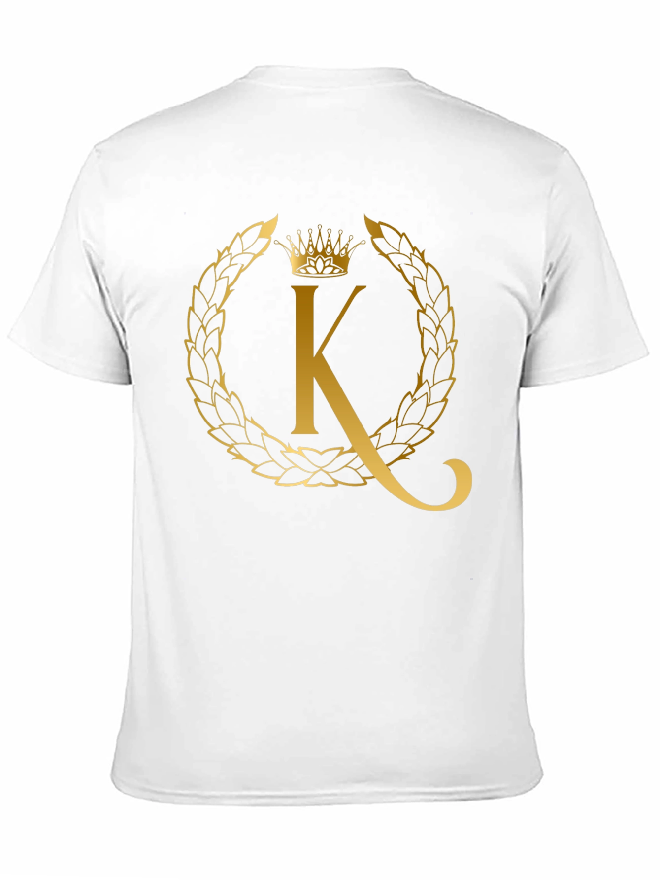 Golden K Crown Tee - Stylish Mens Graphic T-Shirt