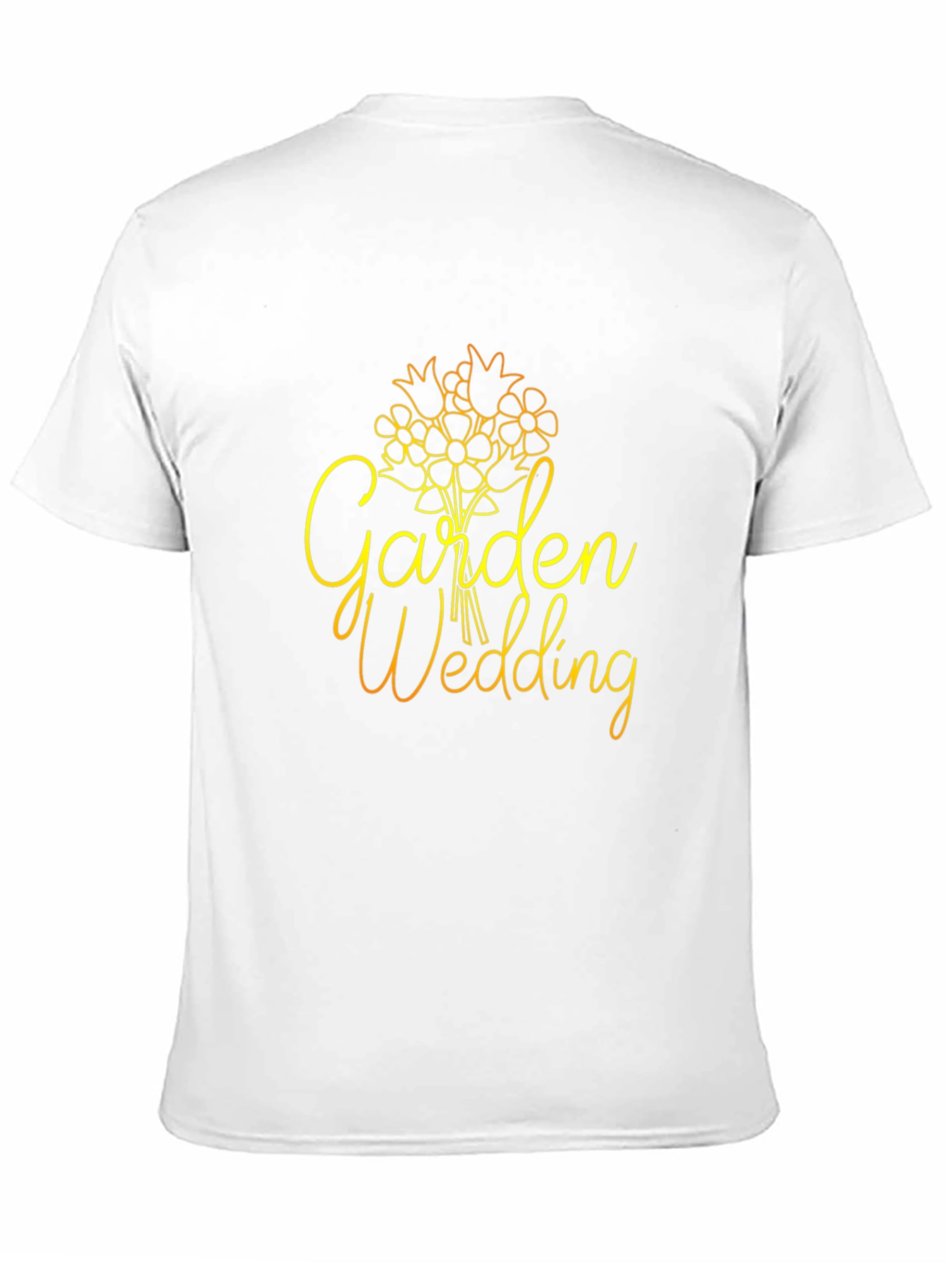 Garden Wedding Graphic Tee - Unisex Black Shirt