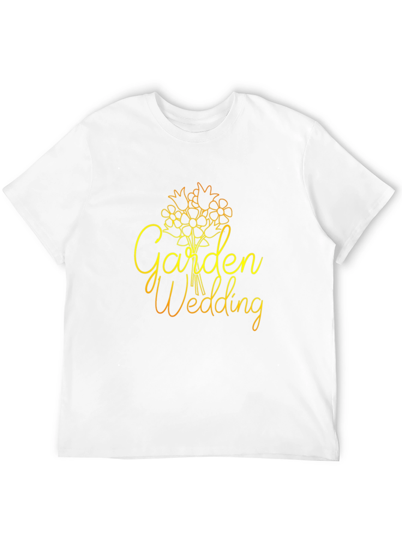 Garden Wedding Graphic Tee - Unisex Black Shirt