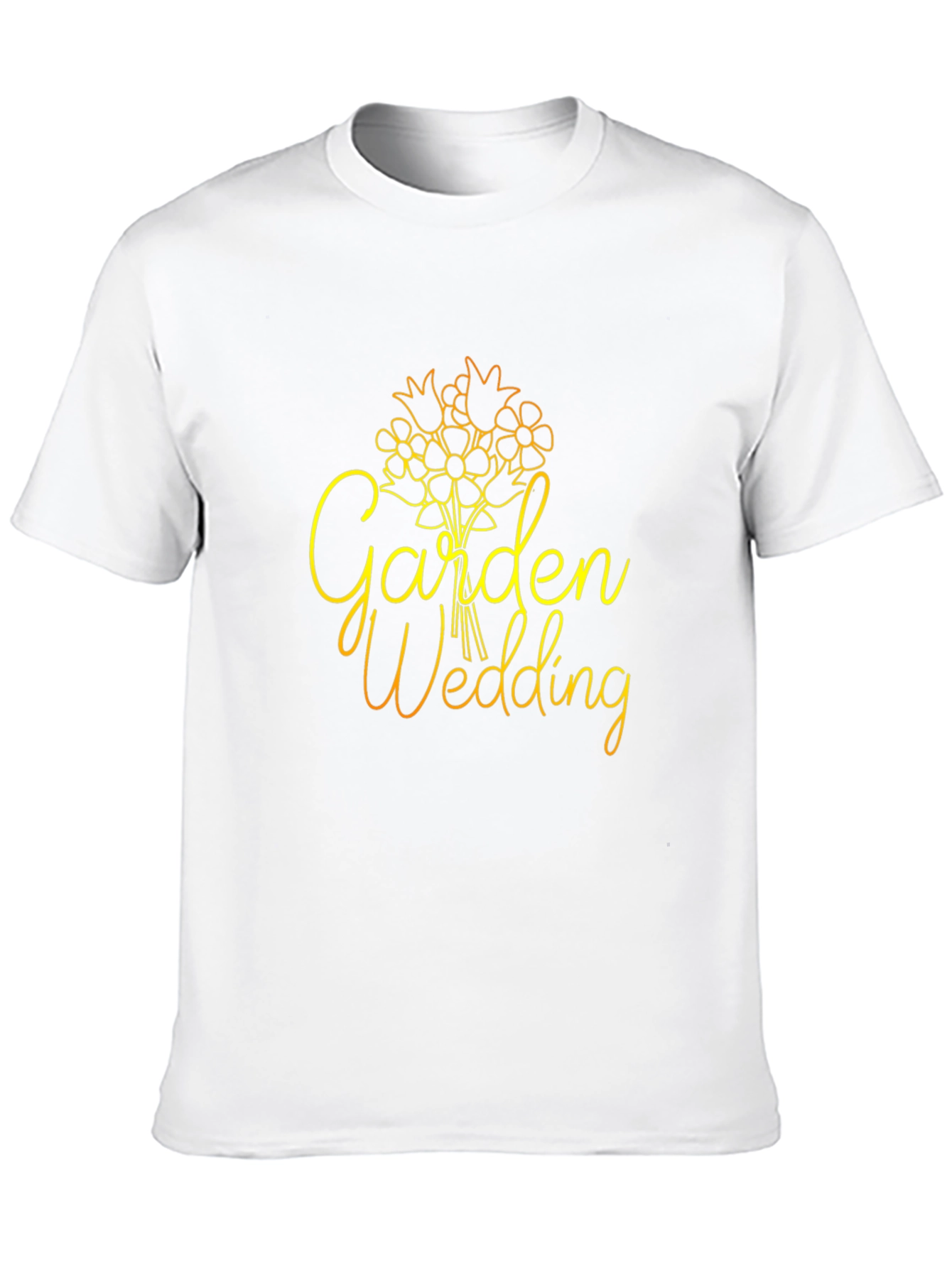 Garden Wedding Graphic Tee - Unisex Black Shirt