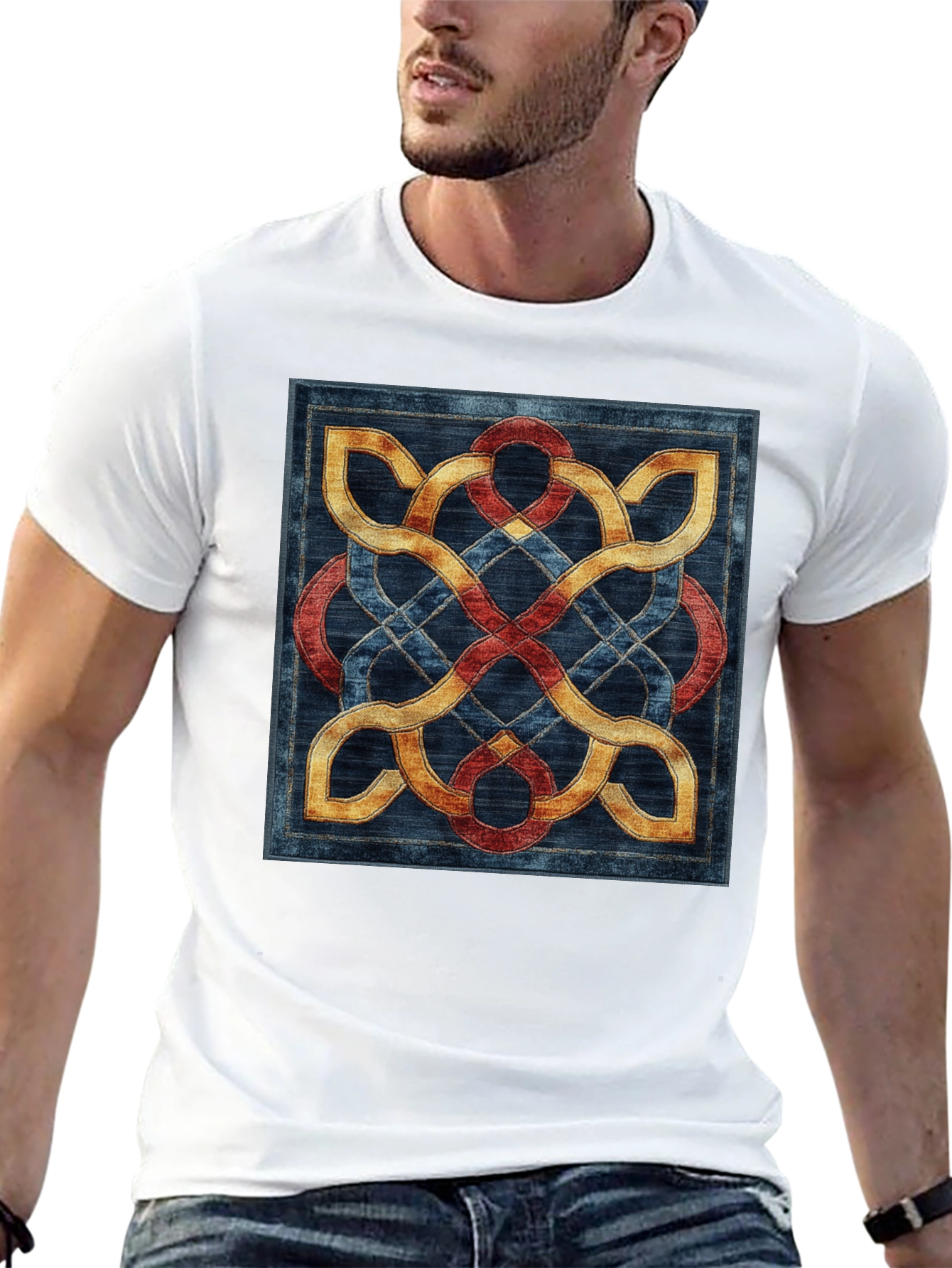 Celtic Knot T-Shirt - Intricate Woven Design