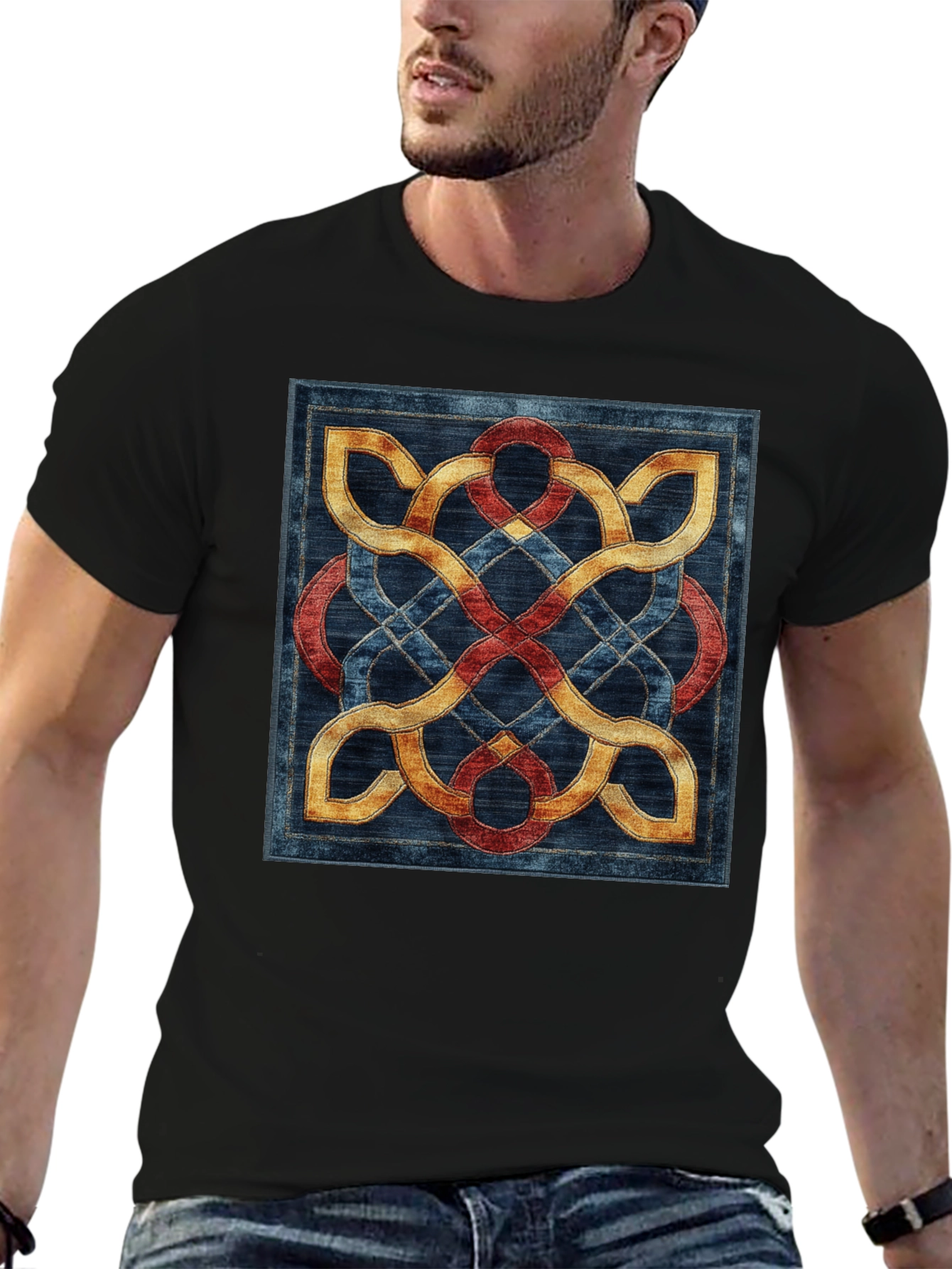 Celtic Knot T-Shirt - Intricate Woven Design