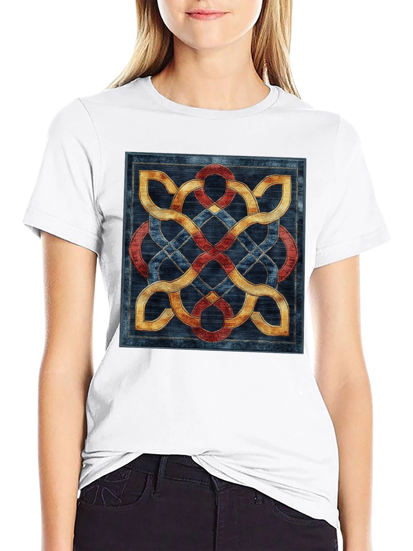 Celtic Knot T-Shirt - Intricate Woven Design