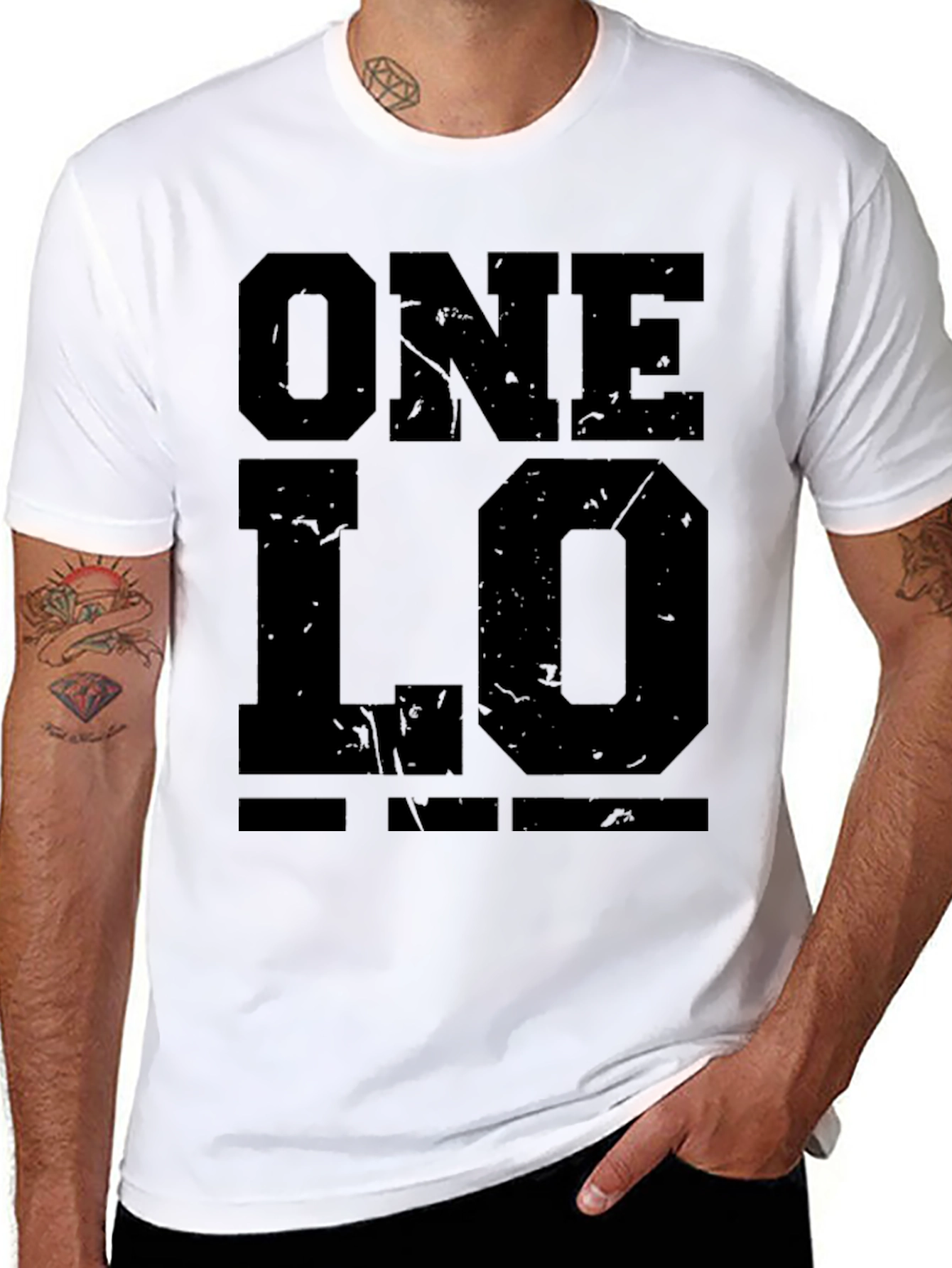 One Love Black Graphic T-Shirt