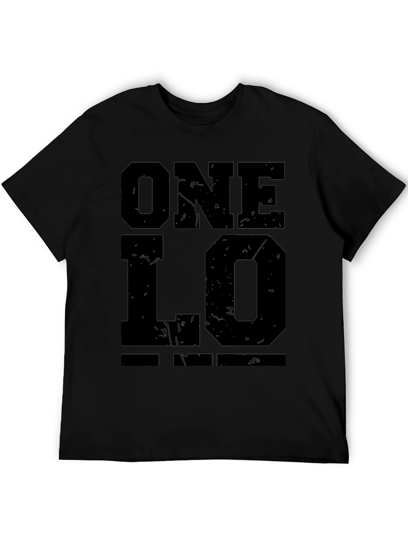 One Love Black Graphic T-Shirt