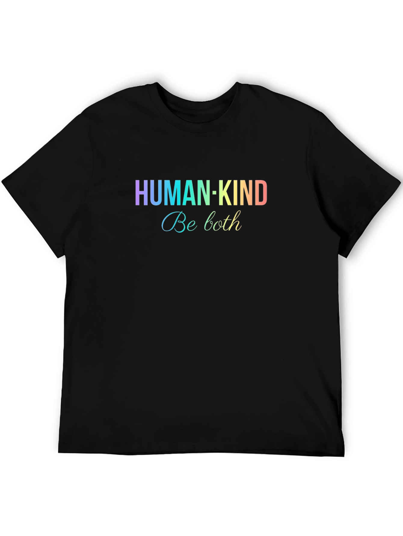 Human-Kind Be Both Black T-Shirt