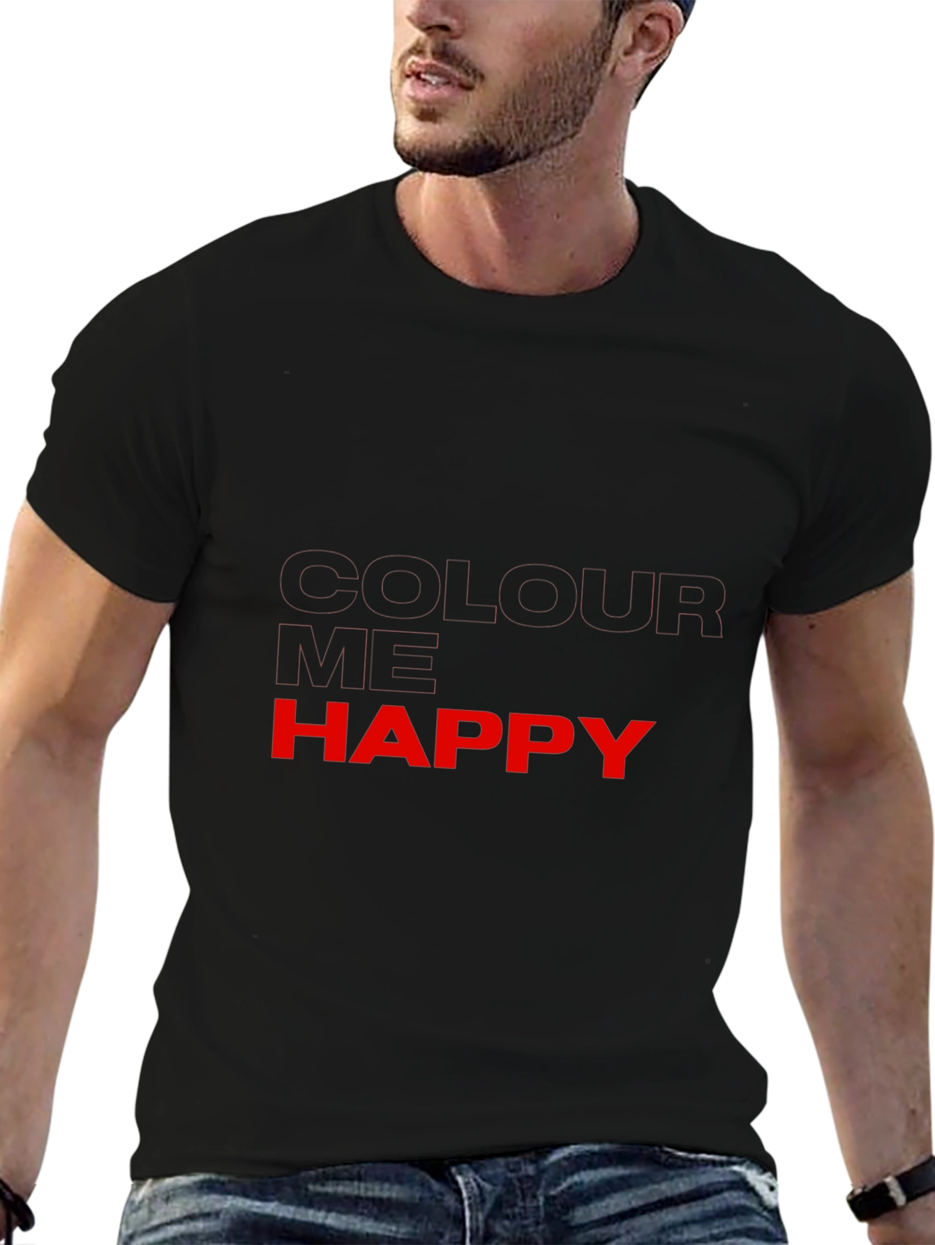 Be Your Own Happy T-Shirt - Black