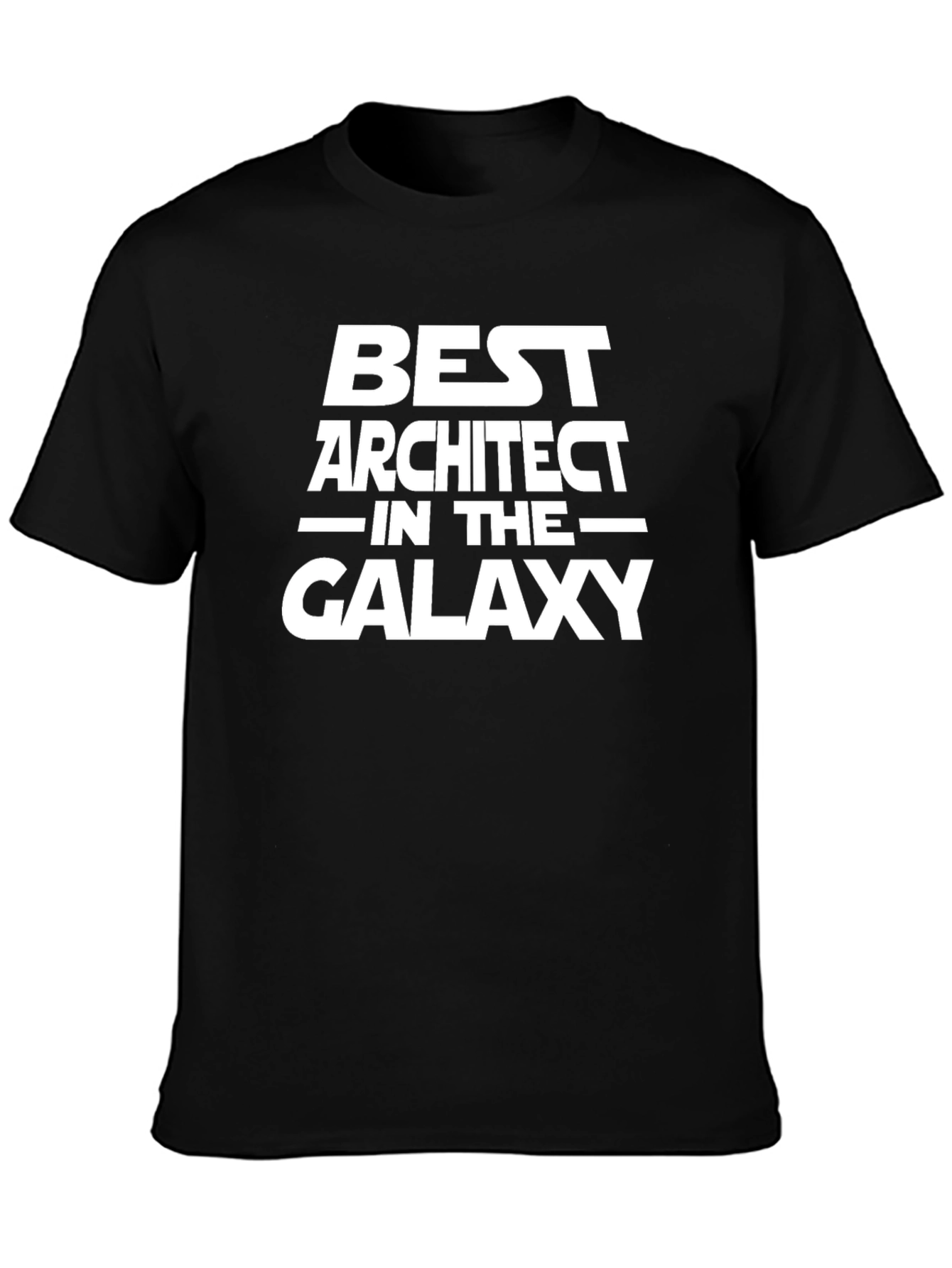 Best Architect Galaxy Black T-Shirt