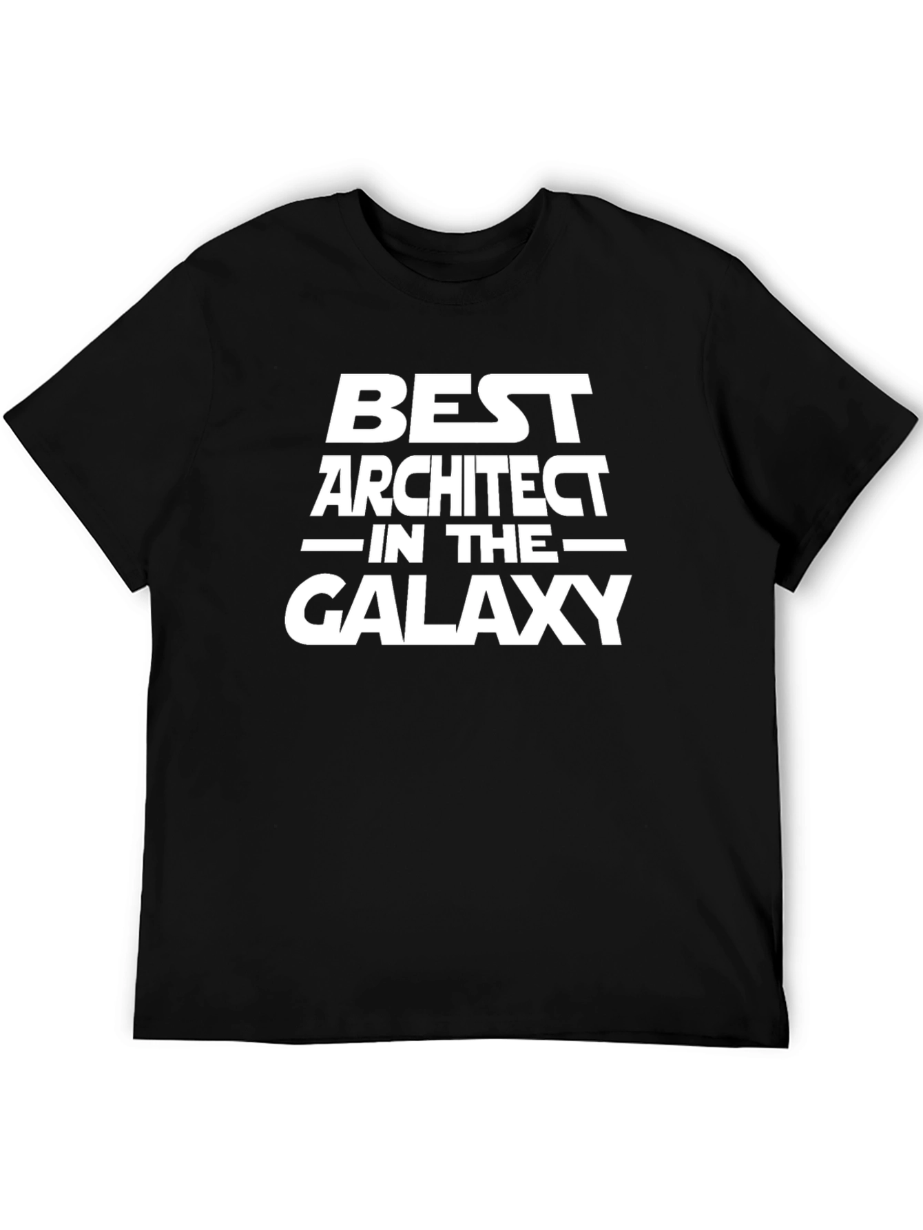 Best Architect Galaxy Black T-Shirt