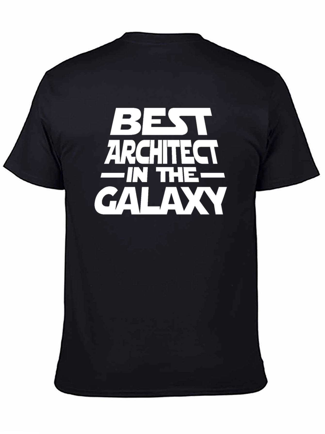 Best Architect Galaxy Black T-Shirt