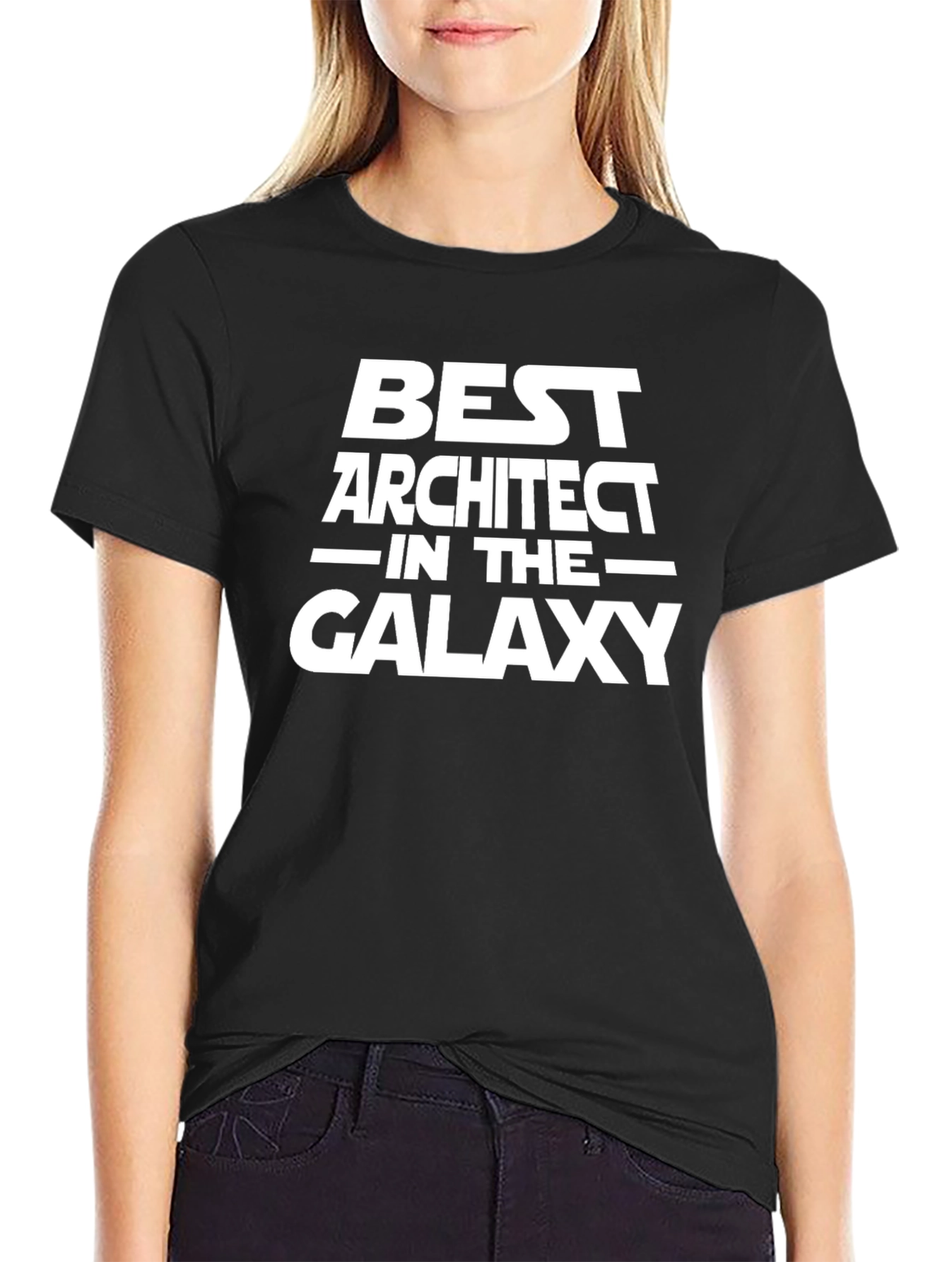 Best Architect Galaxy Black T-Shirt