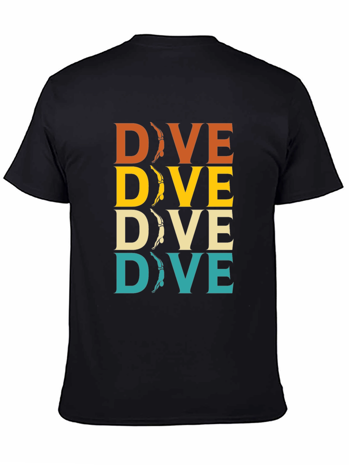 Retro Dive T-Shirt - Diver Design