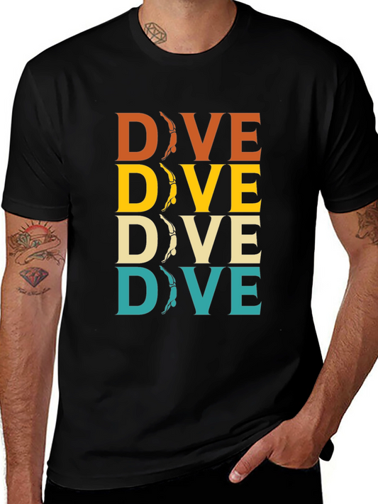 Retro Dive T-Shirt - Diver Design