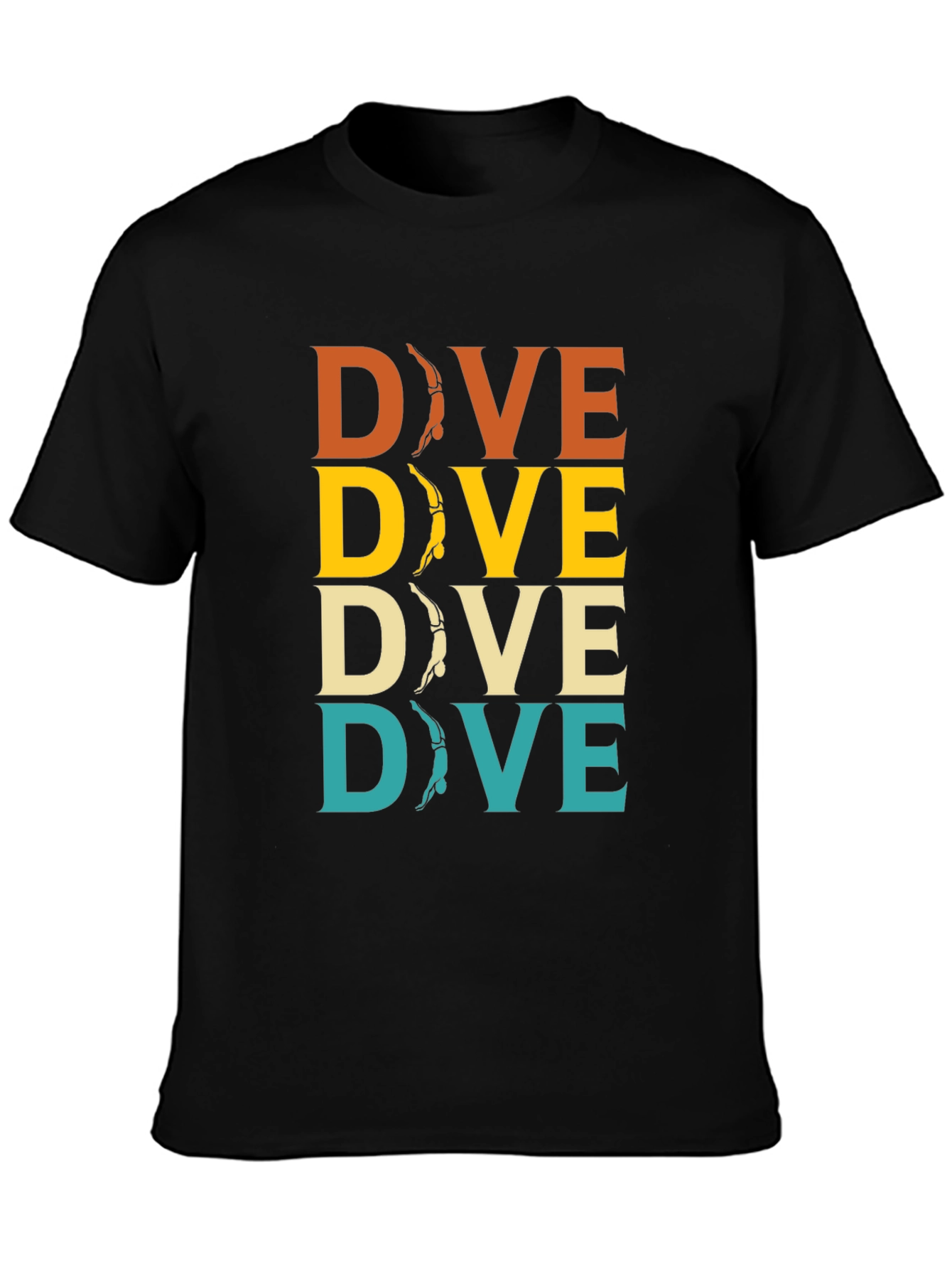 Retro Dive T-Shirt - Diver Design