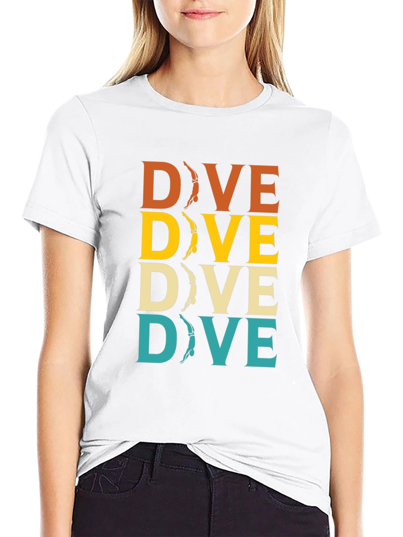 Retro Dive T-Shirt - Diver Design