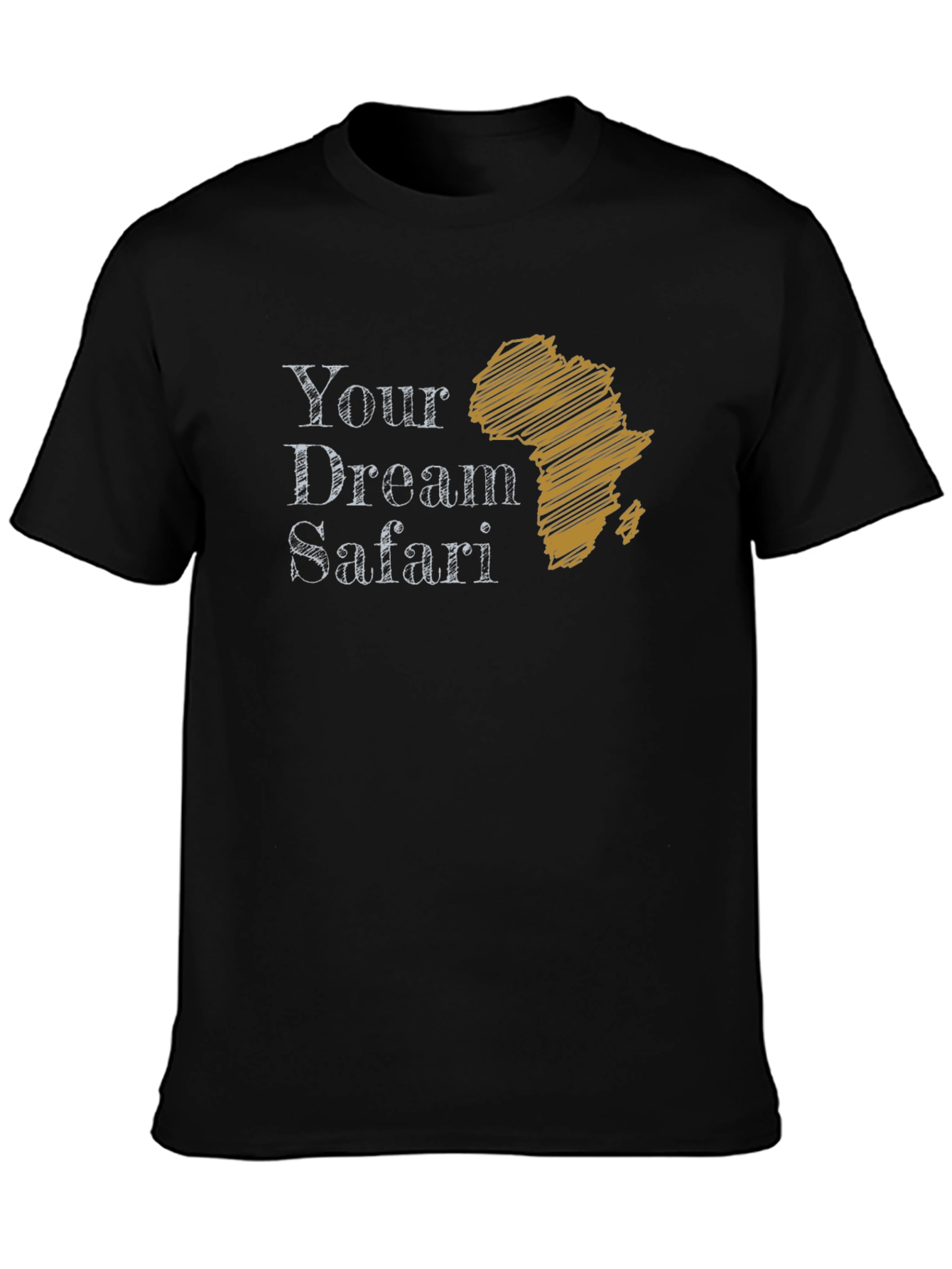 Your Dream Safari Graphic Tee - Africa Outline T-Shirt