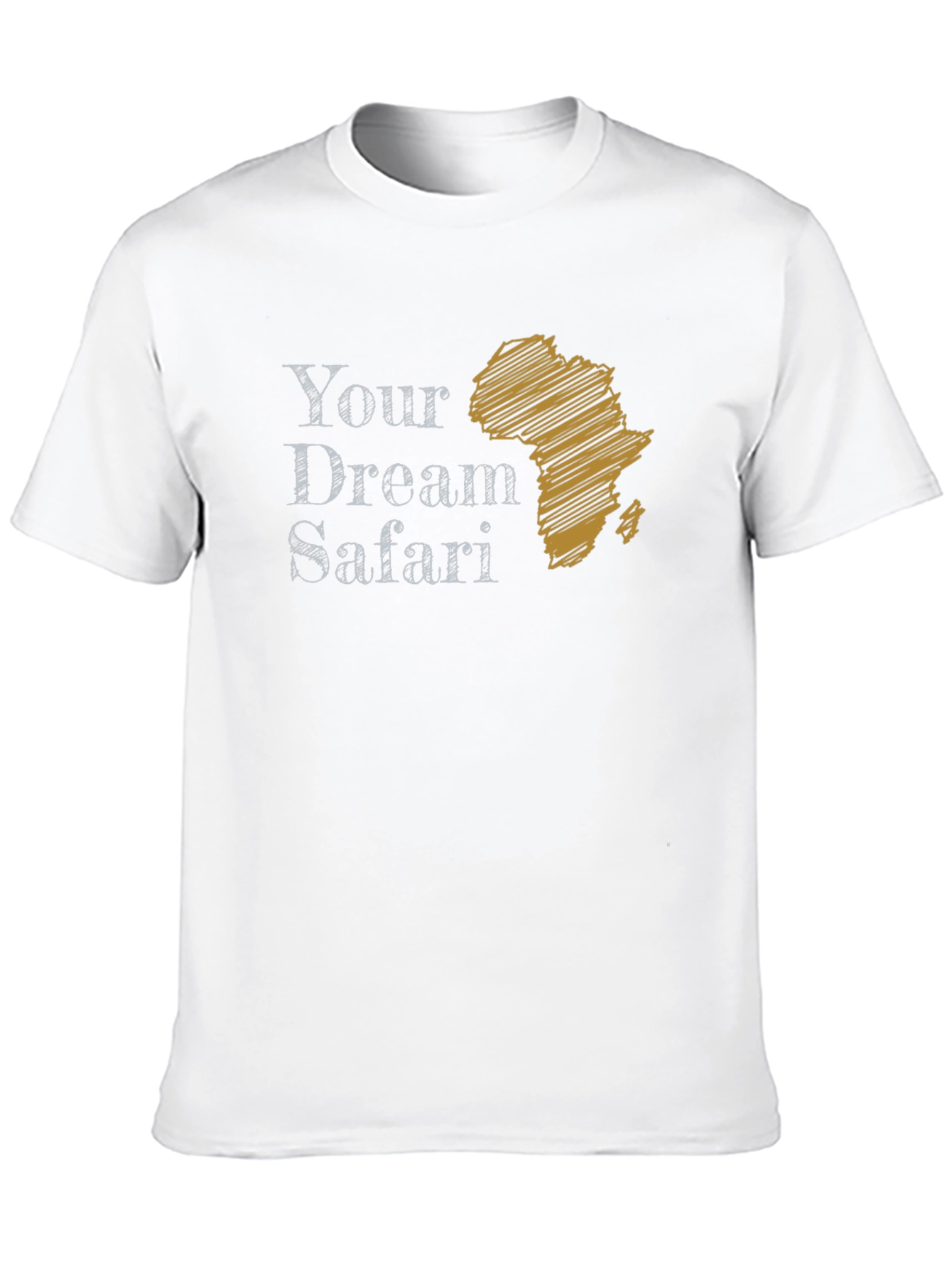 Your Dream Safari Graphic Tee - Africa Outline T-Shirt