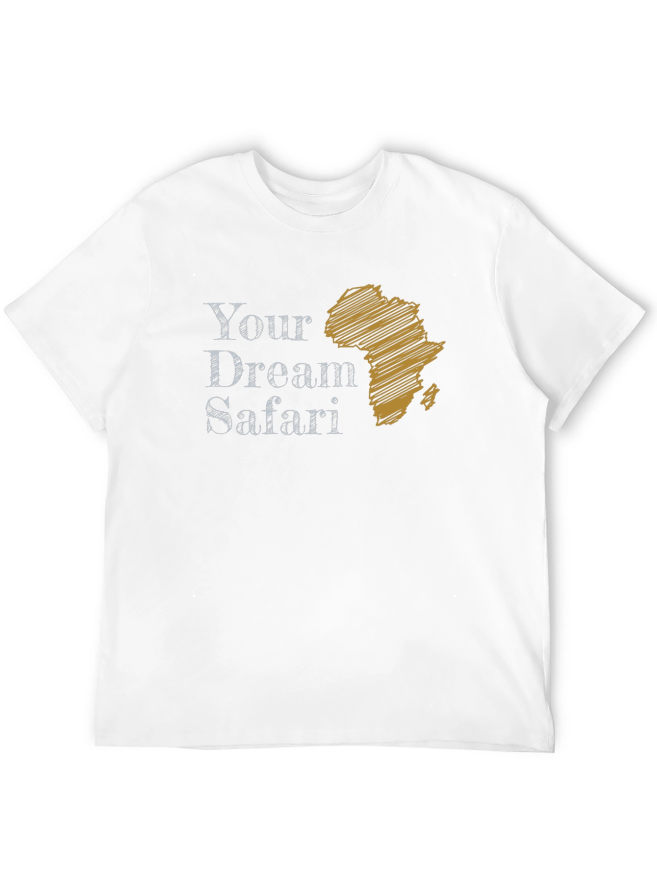 Your Dream Safari Graphic Tee - Africa Outline T-Shirt