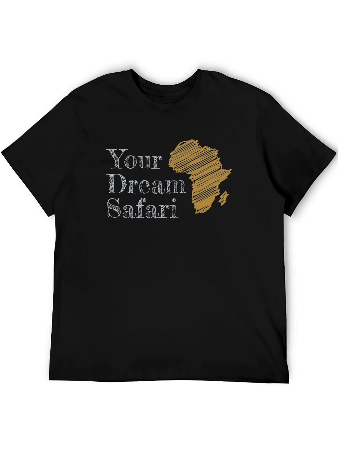 Your Dream Safari Graphic Tee - Africa Outline T-Shirt