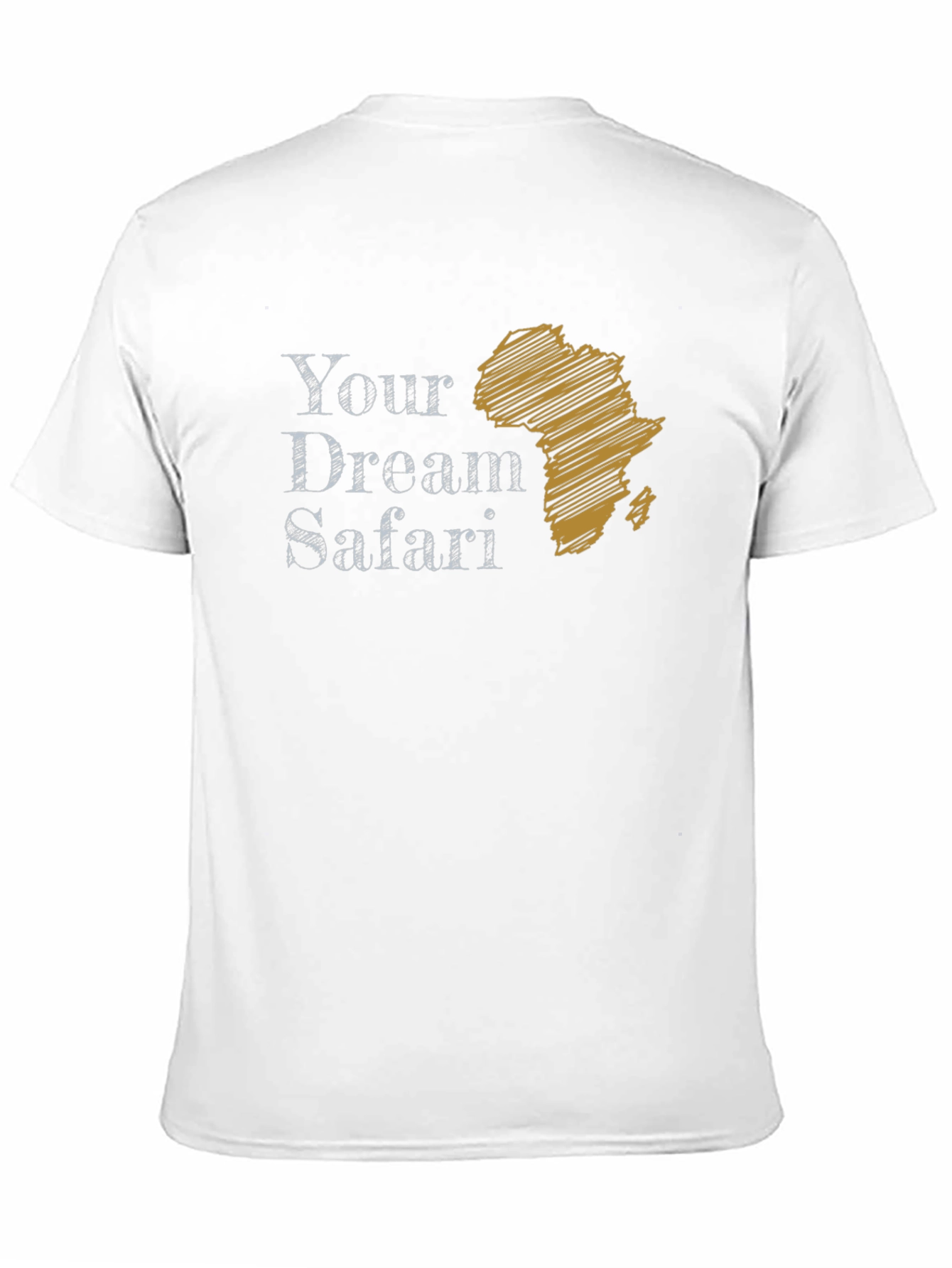 Your Dream Safari Graphic Tee - Africa Outline T-Shirt
